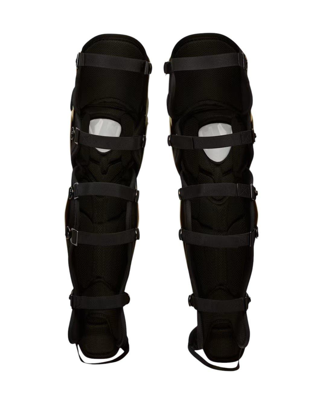 Nike Adults' Diamond Elite Baseball Leg Guards - Lt Khaki/Black - LT KHAKI/BLACK