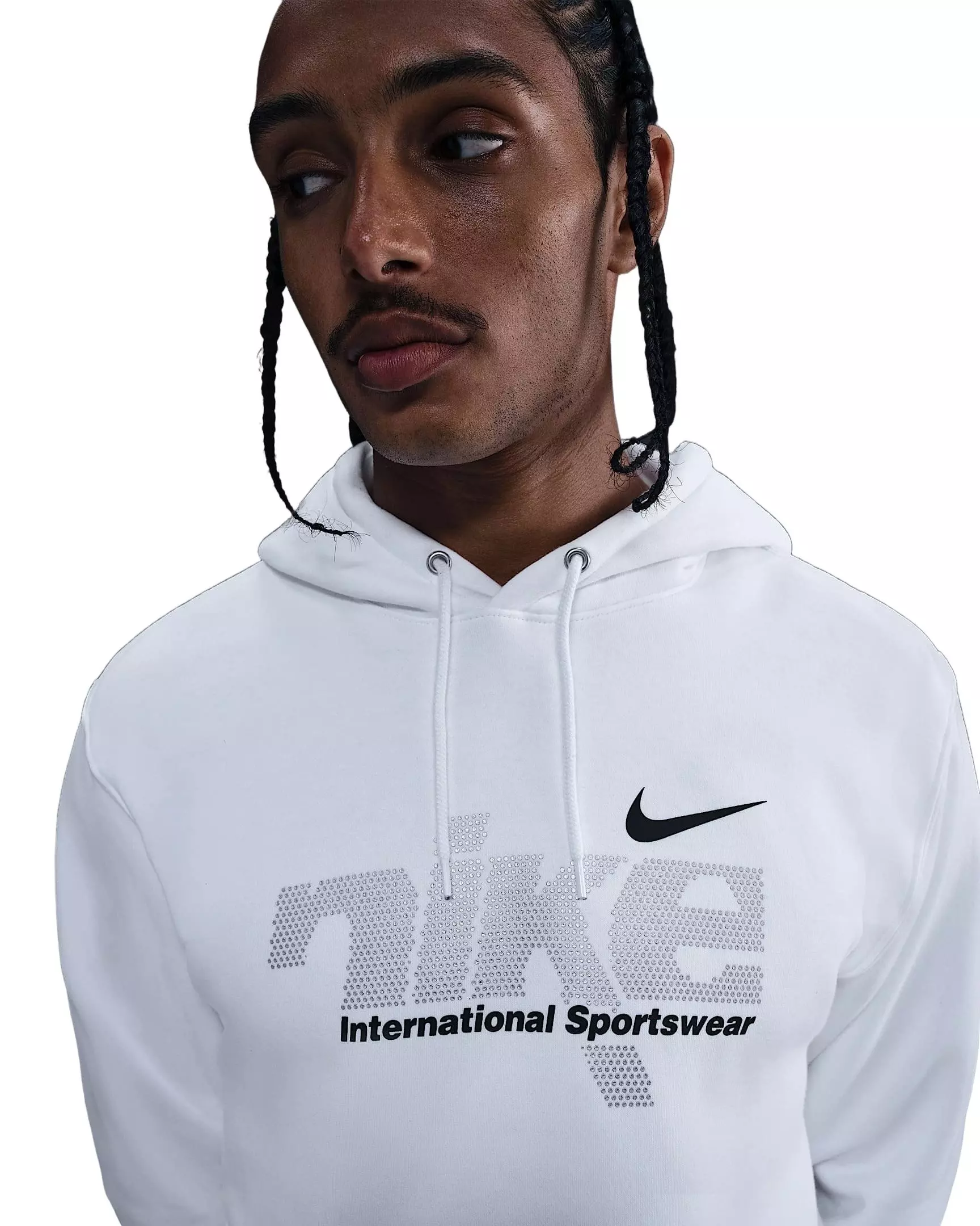 Nike Men's Sportswear Club Fleece Pullover Hoodie - White - WHITE