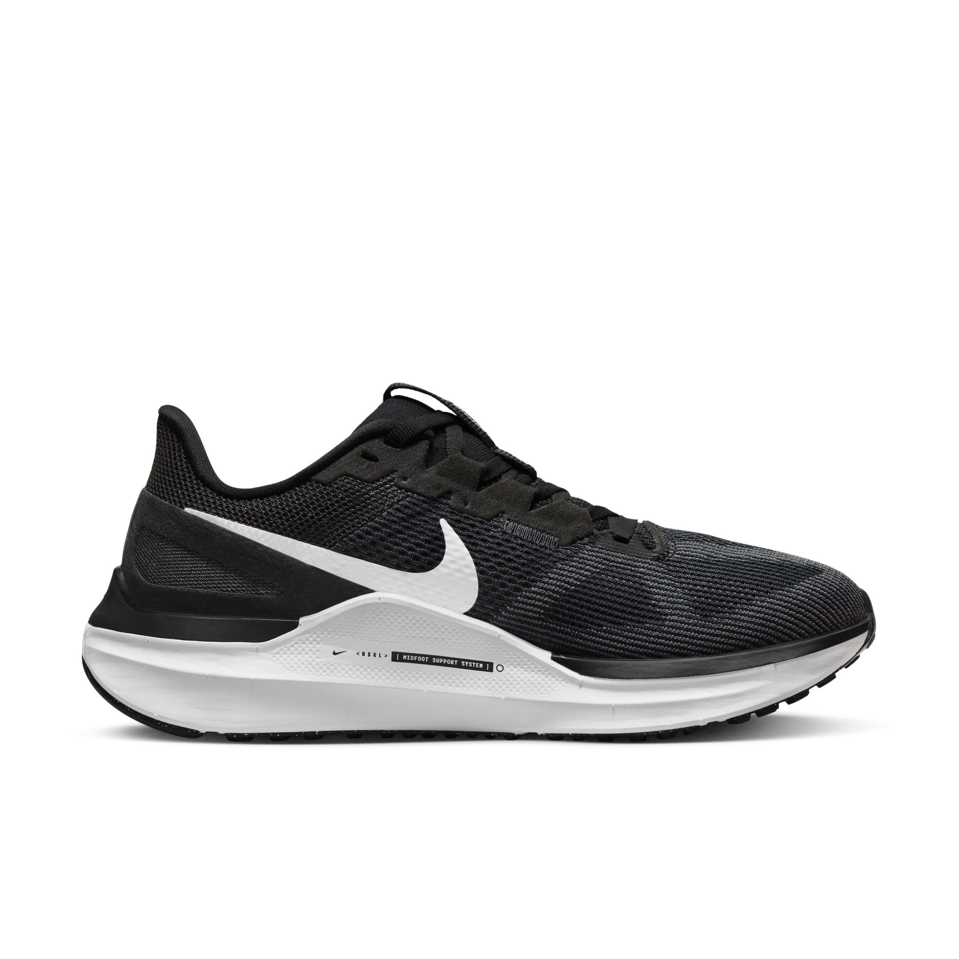 Nike Structure 25 "Black/White/Dark Smoke Grey" Women's Running Shoe - BLACK/WHITE/DK GREY Thumbnail View 1