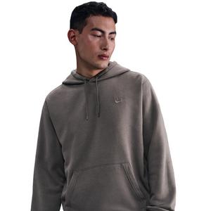 Nike Men's Sportswear Club Washed Fleece Hoodie - Grey