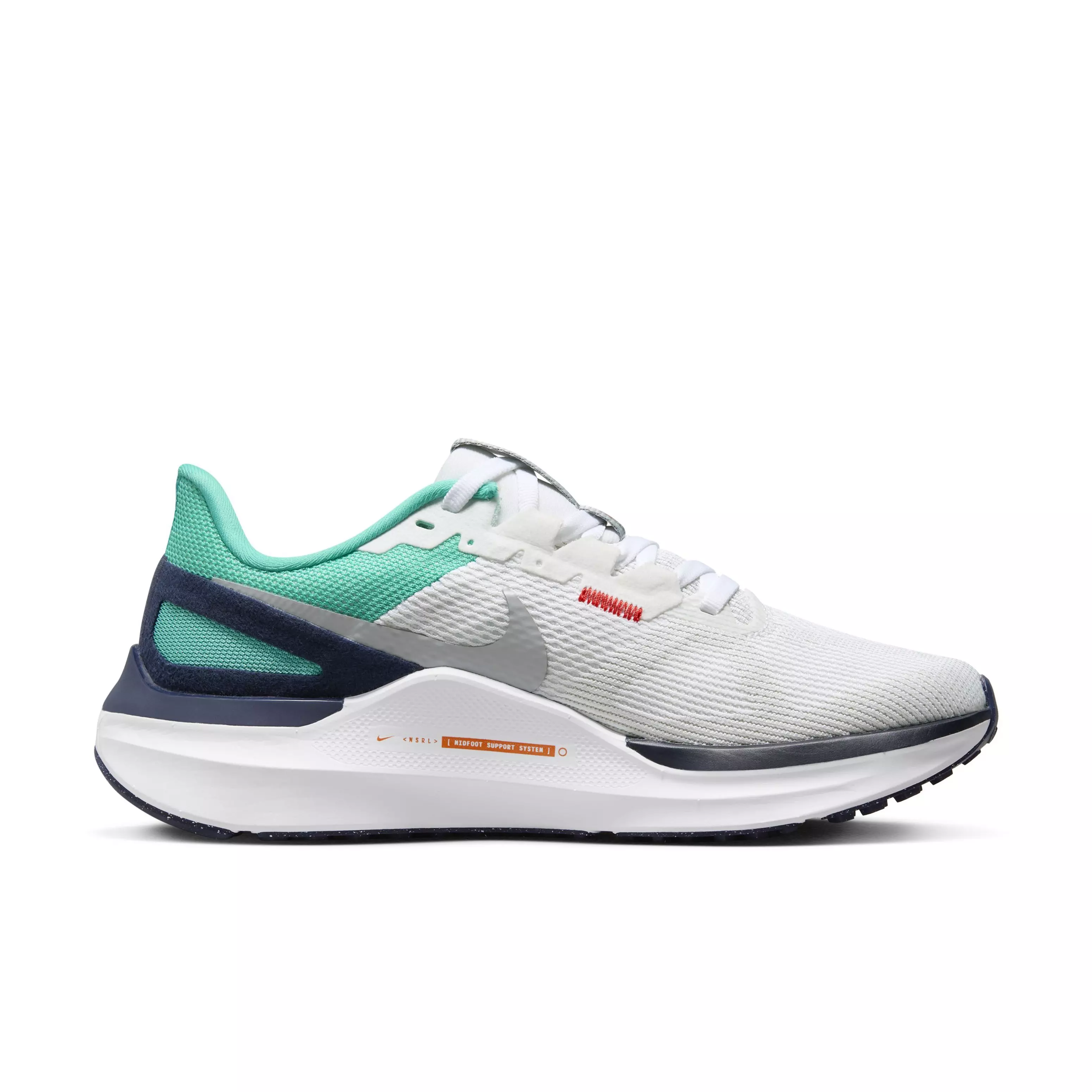 Nike Structure 25 "White/Light Smoke Grey/Clear Jade/Jade Ice" Women's Running Shoe - WHITE/LT GREY/JADE/JADE