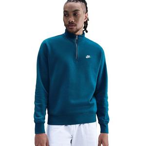Nike Men's Sportswear Club 1/2 Zip Fleece Top - Blue