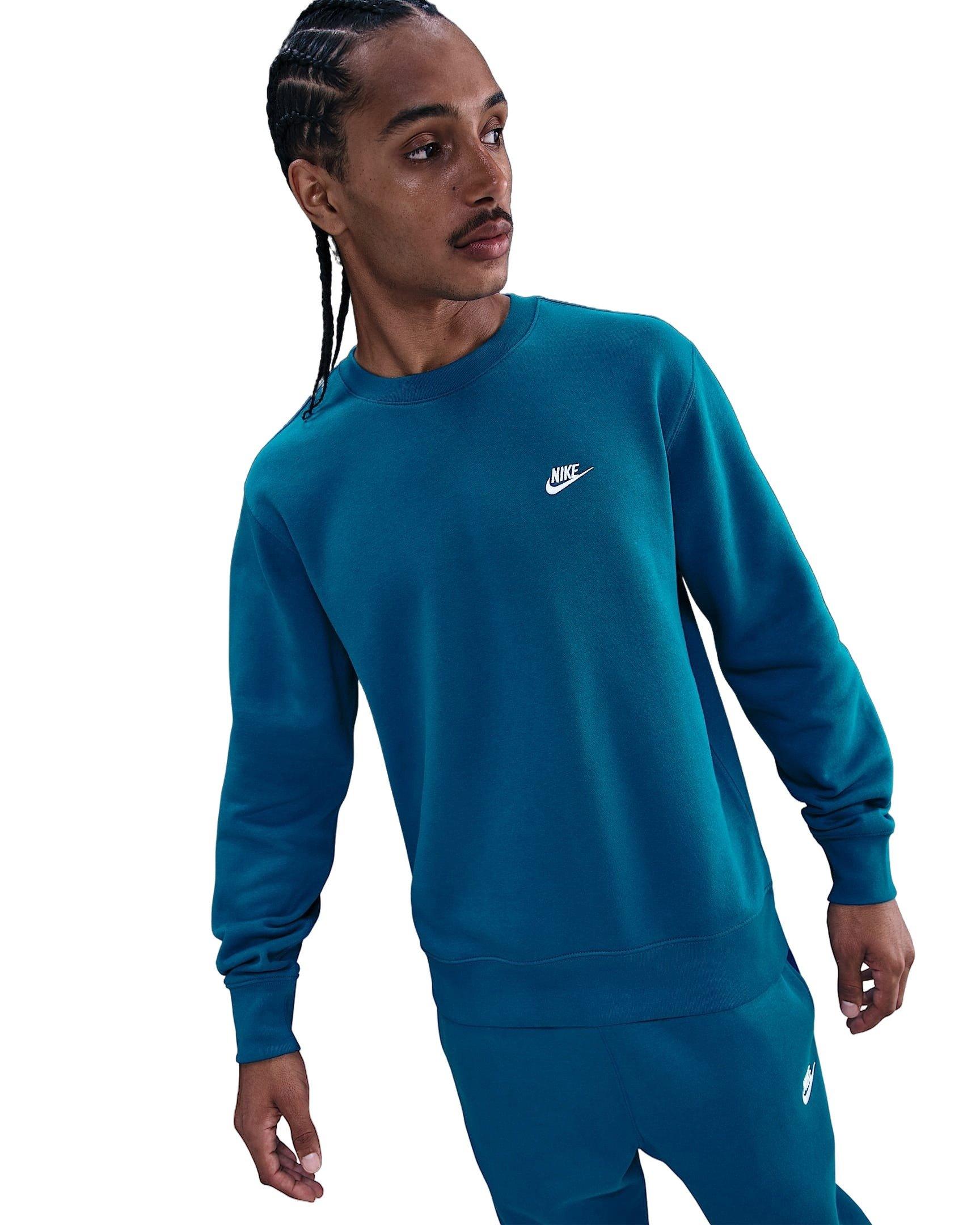 Nike Men's Sportswear Club Fleece Crew - BLUE Thumbnail View 1