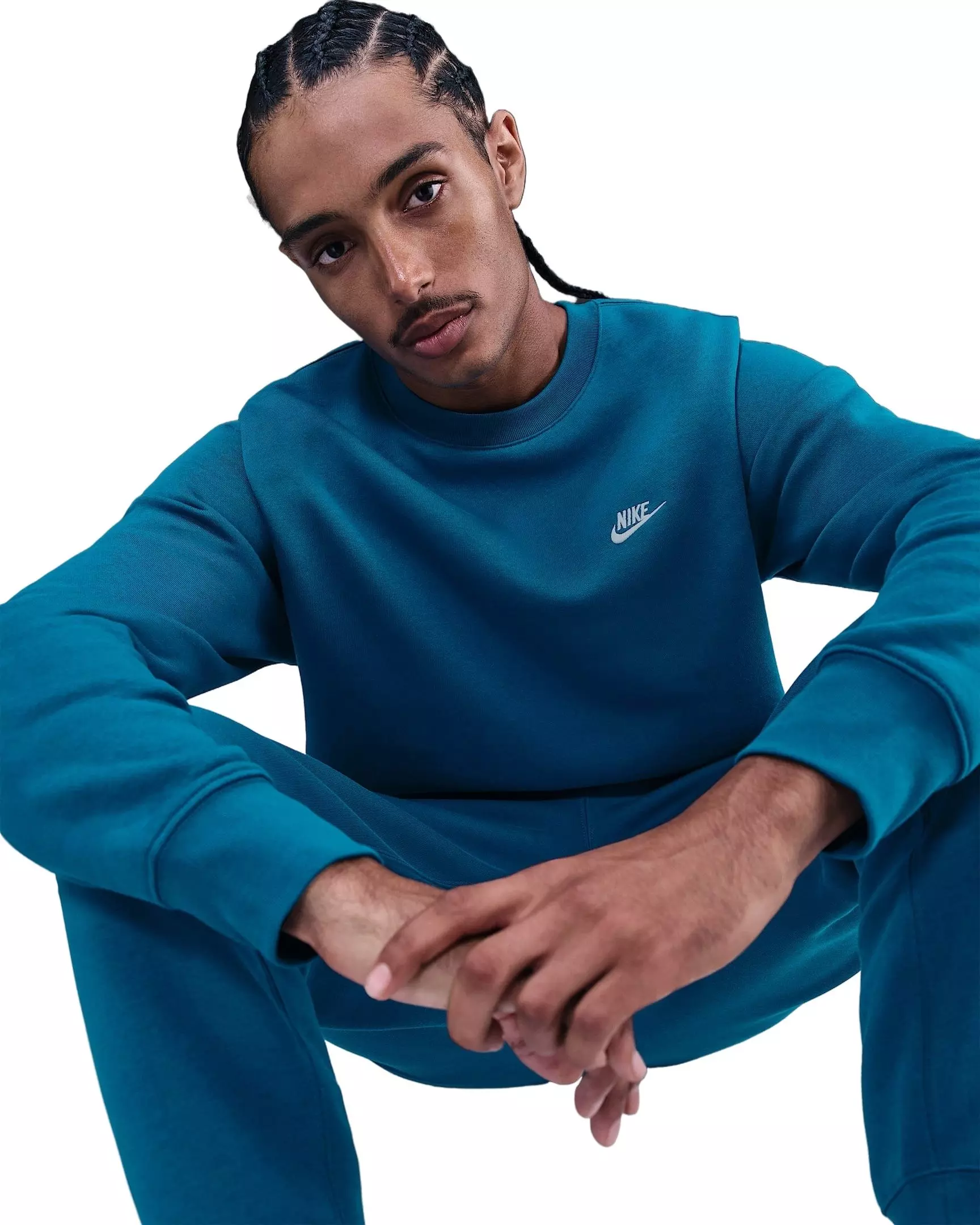 Nike Men's Sportswear Club Fleece Crew - BLUE