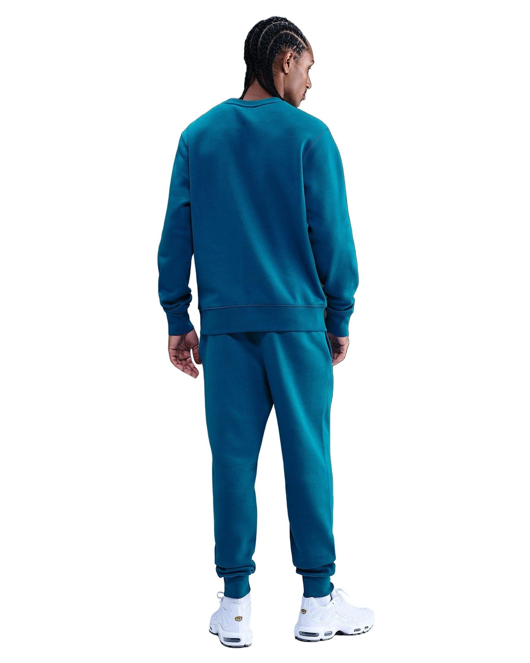 Nike Men's Sportswear Club Fleece Crew - BLUE Thumbnail View 5