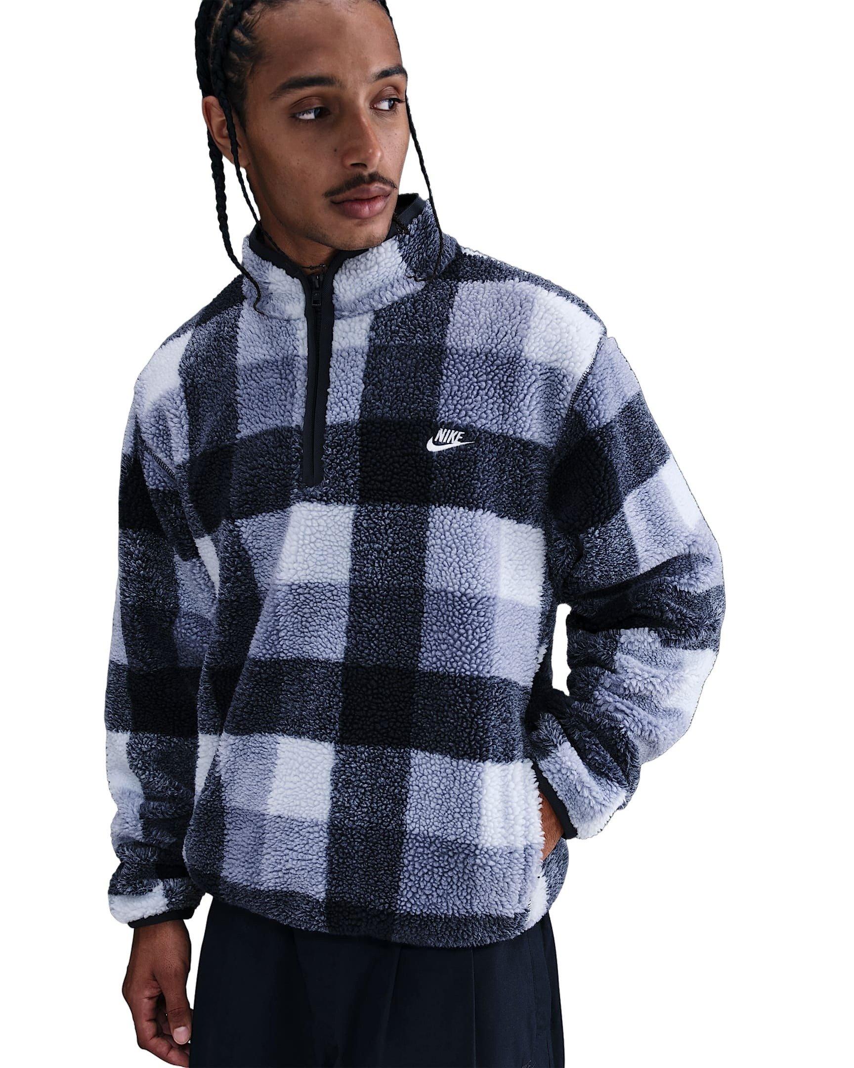 Nike Men's Club Winterized 1/2 Zip - GREY Thumbnail View 1