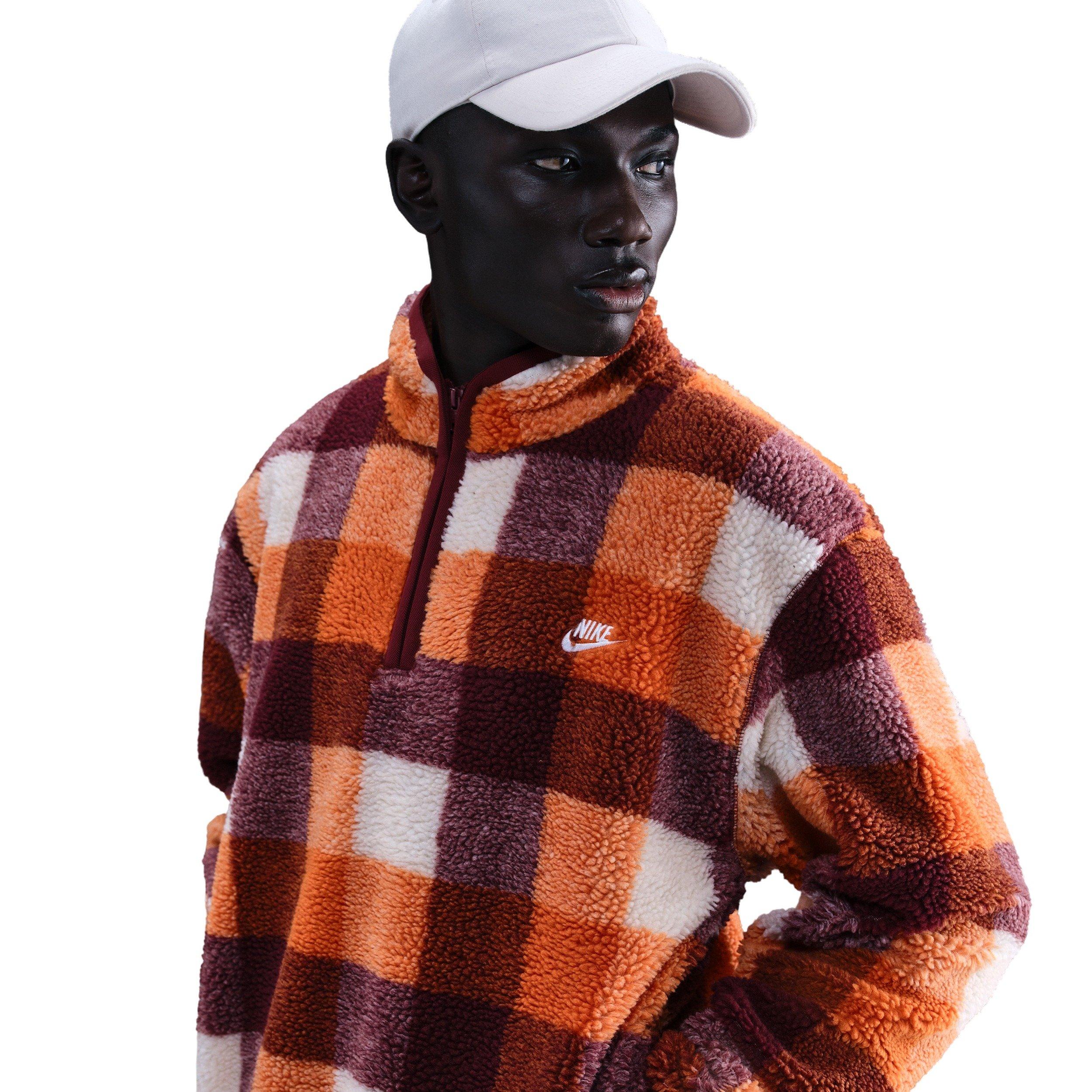 Nike Men's Club Winterized 1/2 Zip - WHITE Thumbnail View 1