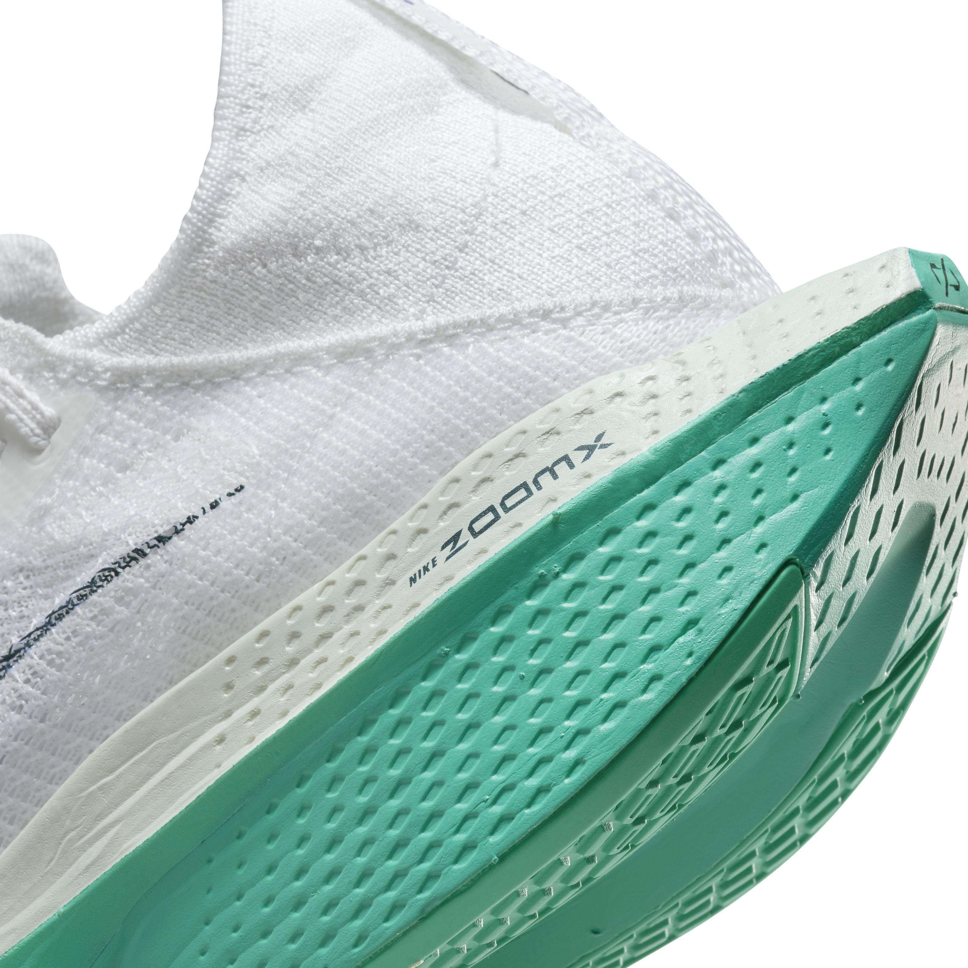 Nike Alphafly 2 "White/Deep Jungle/Clear Jade" Women's Running Shoe - WHITE/TEAL Thumbnail View 8