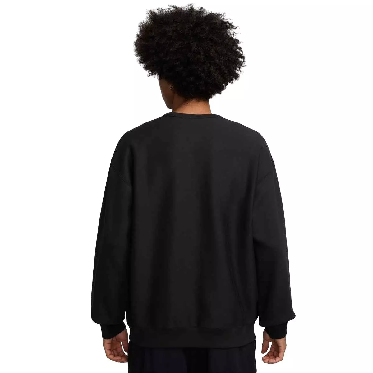 Nike Men's Solo Swoosh Fleece Crew - BLACK
