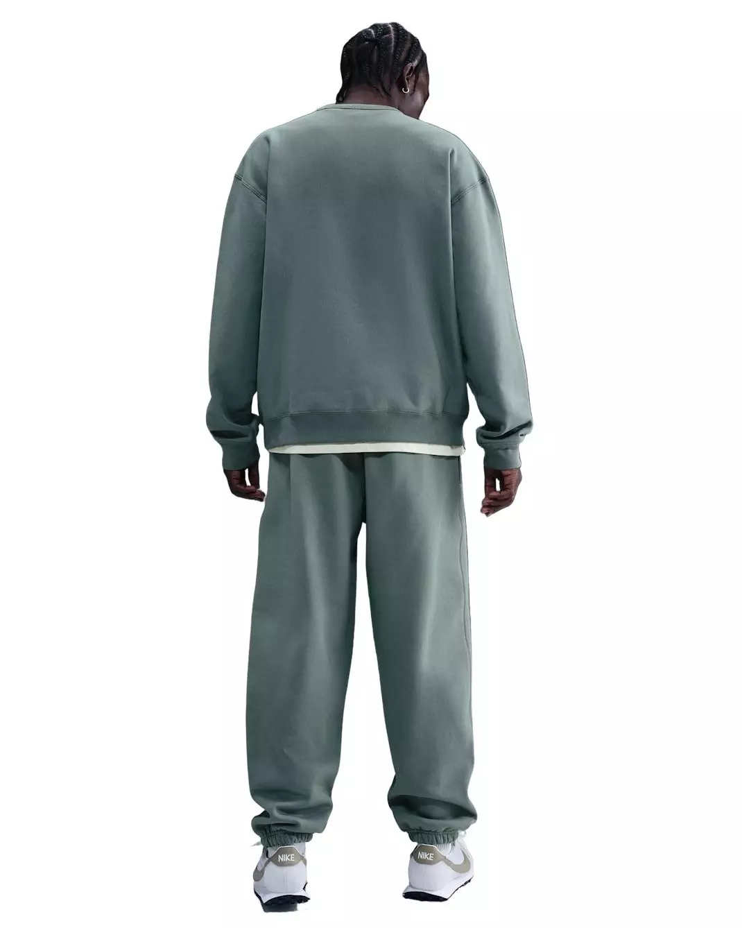 Nike Men's Solo Swoosh Fleece Crew - GREEN