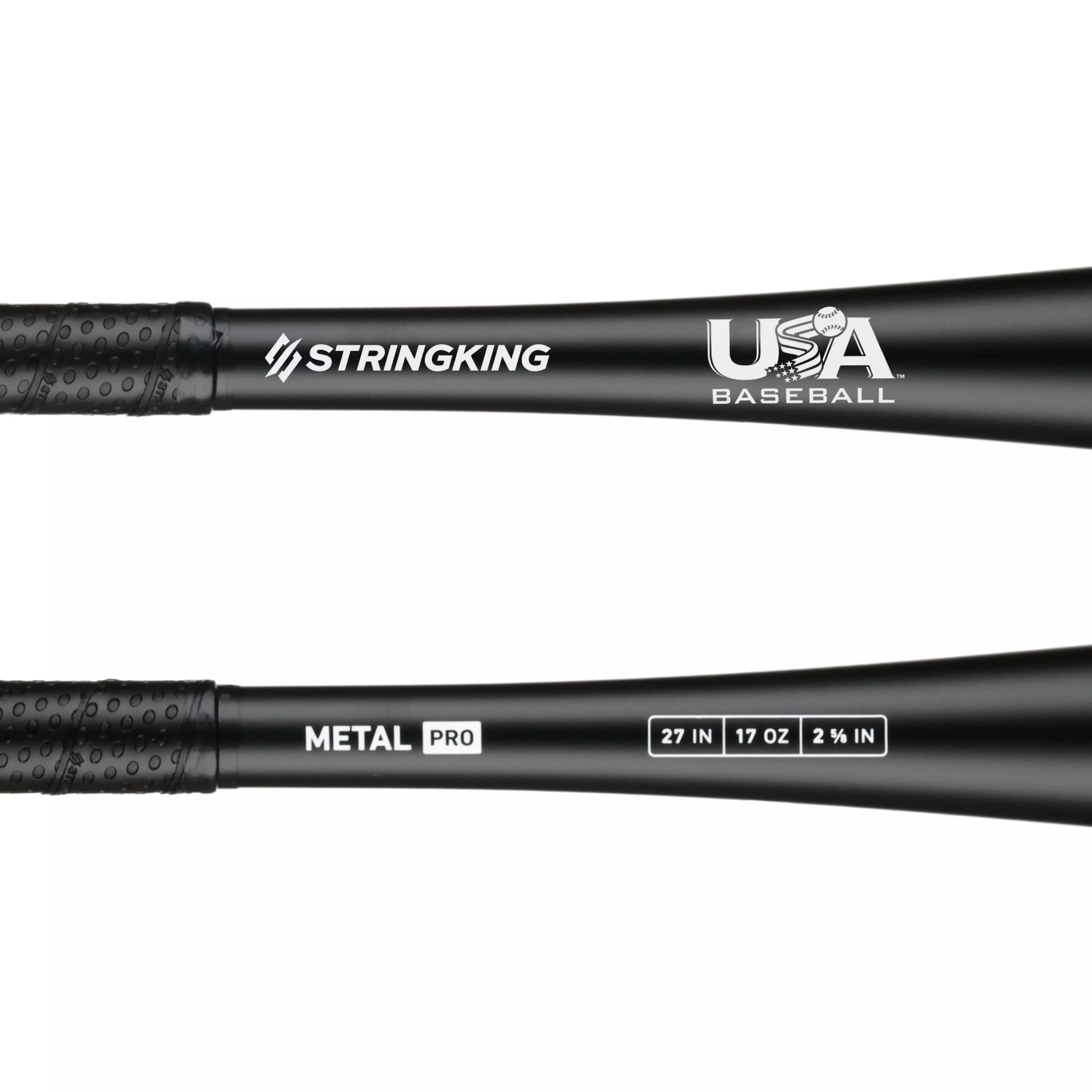 StringKing Metal Pro Youth USA Baseball Bat (-10) - BLACK
