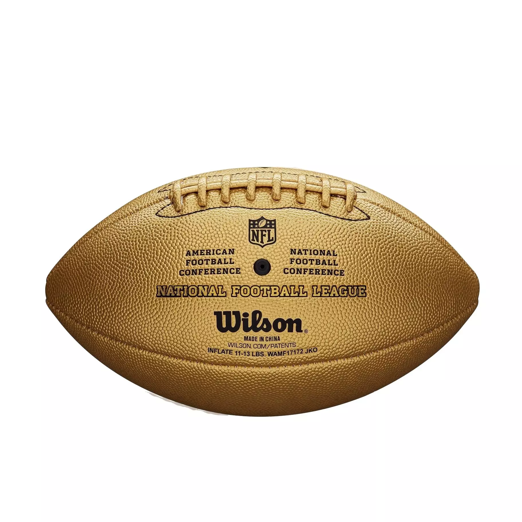 Wilson Men's NFL The Duke Metallic Edition Football-Gold - GOLD