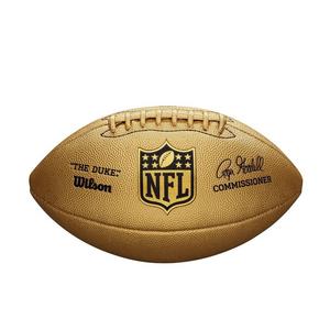 Wilson Men's NFL The Duke Metallic Edition Football-Gold