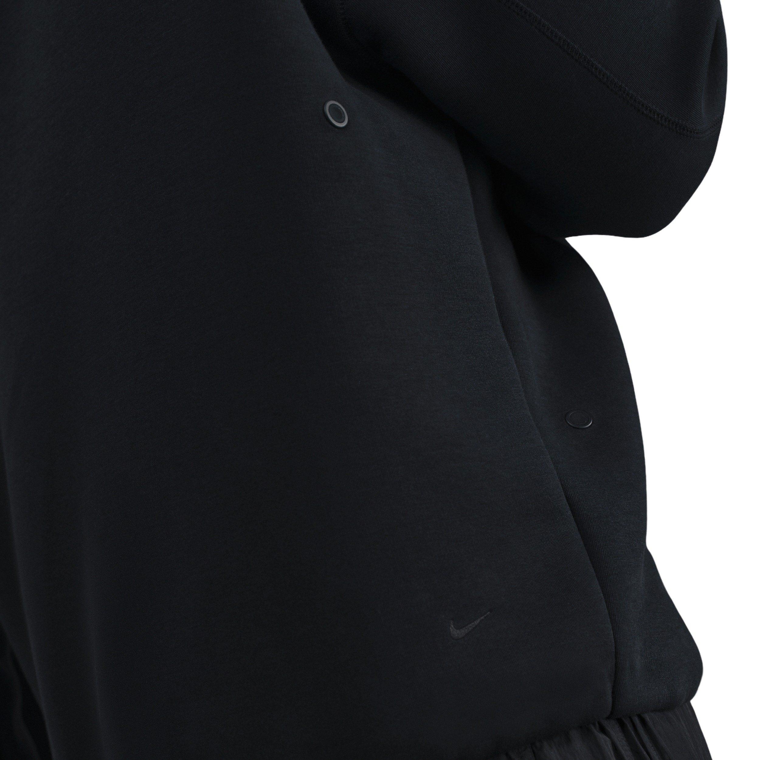 Nike Men's Tech Fleece Crew with Reflective Accents Sweater - BLACK Thumbnail View 6