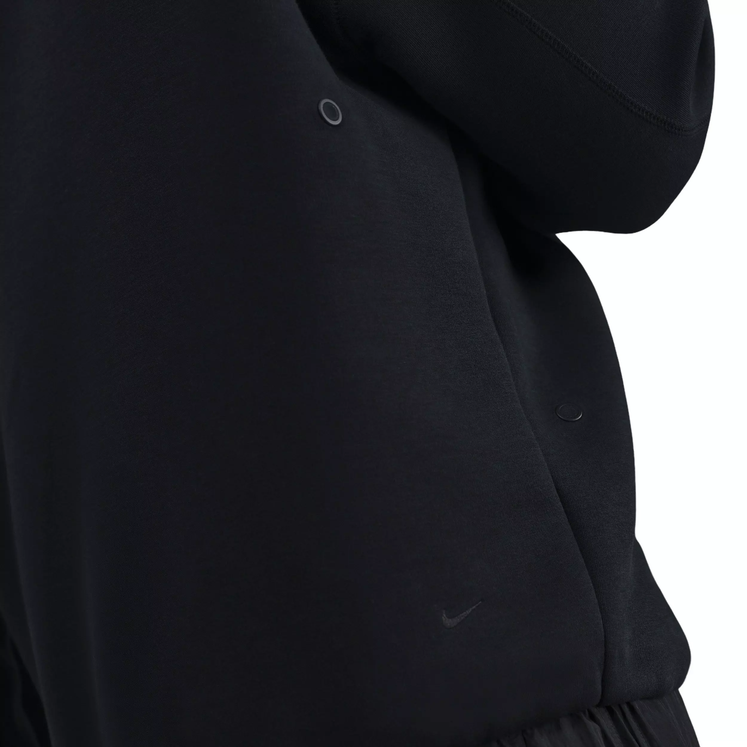 Nike Men's Tech Fleece Crew with Reflective Accents Sweater - BLACK