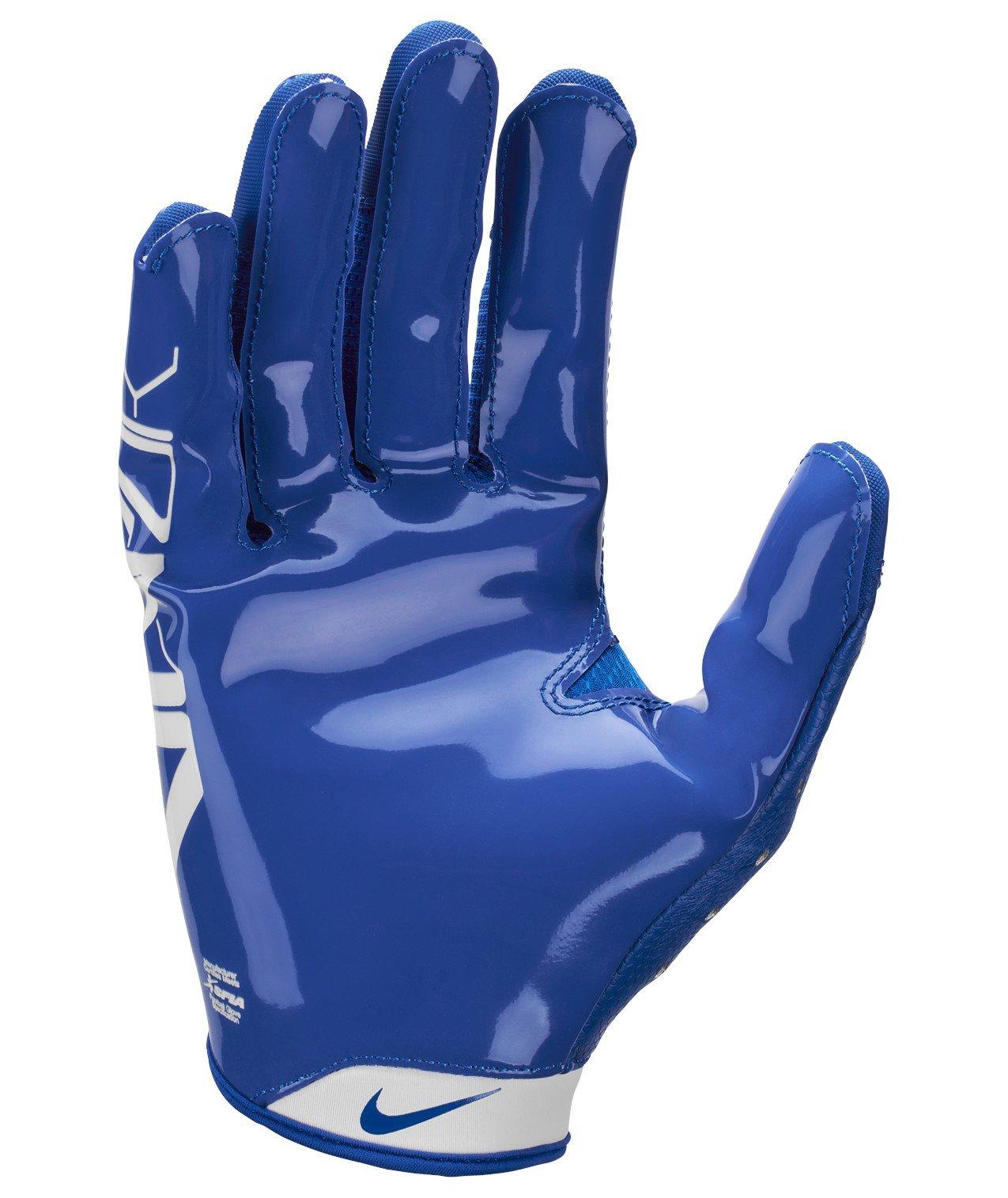 Nike Big Kids' Vapor Jet 9.0 Football Gloves - Royal/White - ROYAL/WHITE