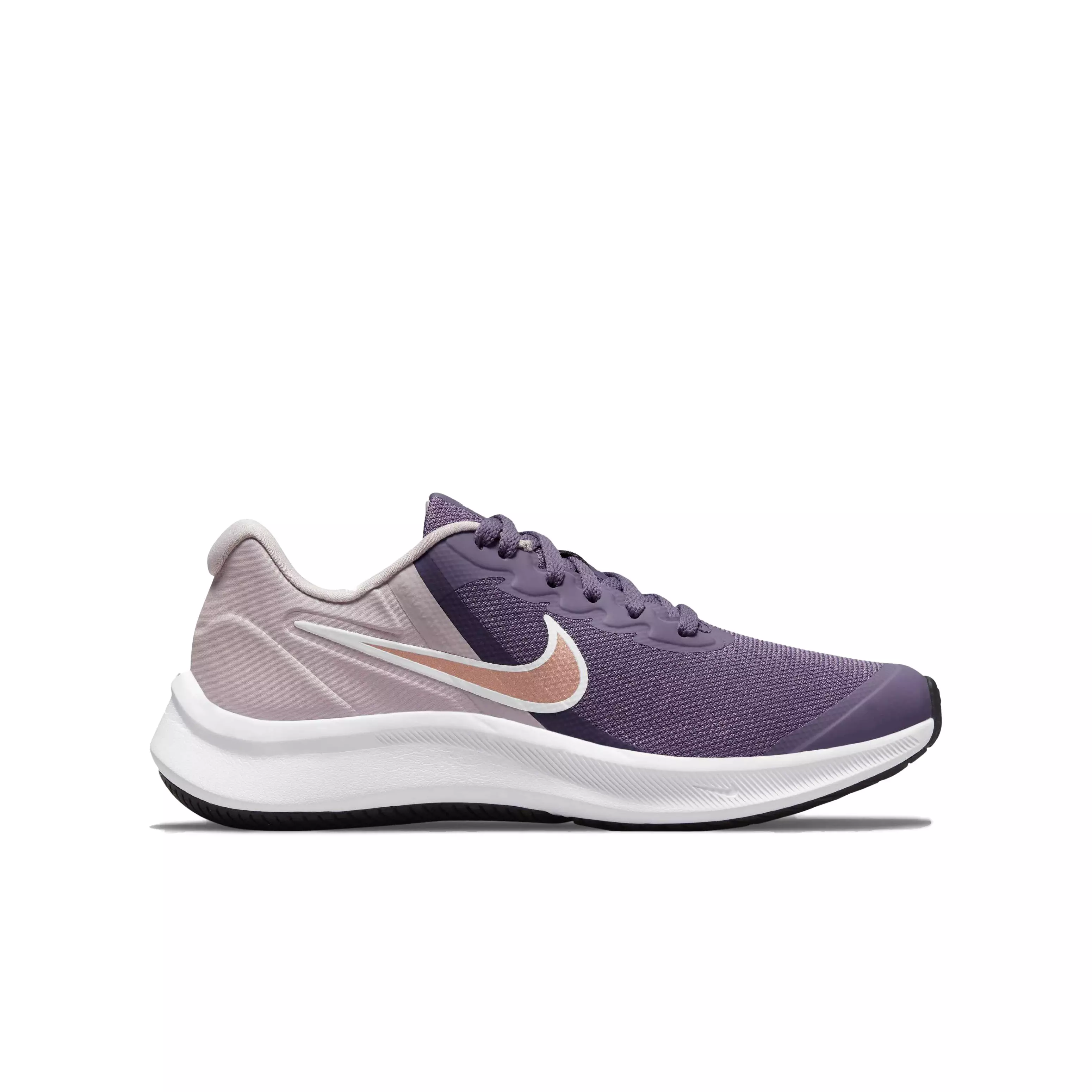 Nike Star Runner 3 "Canyon Purple/Metallic Red Bronze" Grade School Girls' Running Shoe - PURPLE
