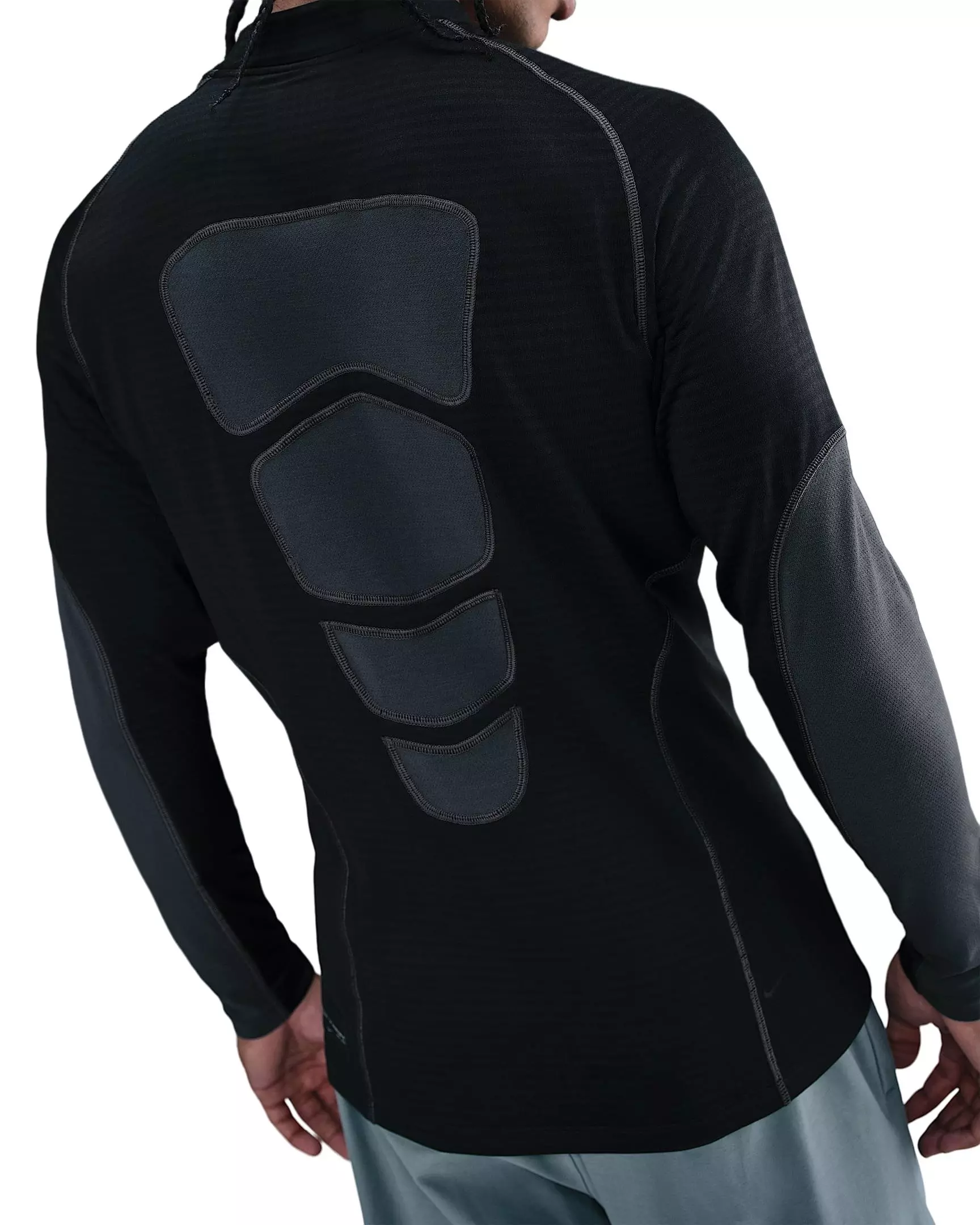 Nike Men's Tech Pro Base Layer Long-Sleeve Top - BLACK