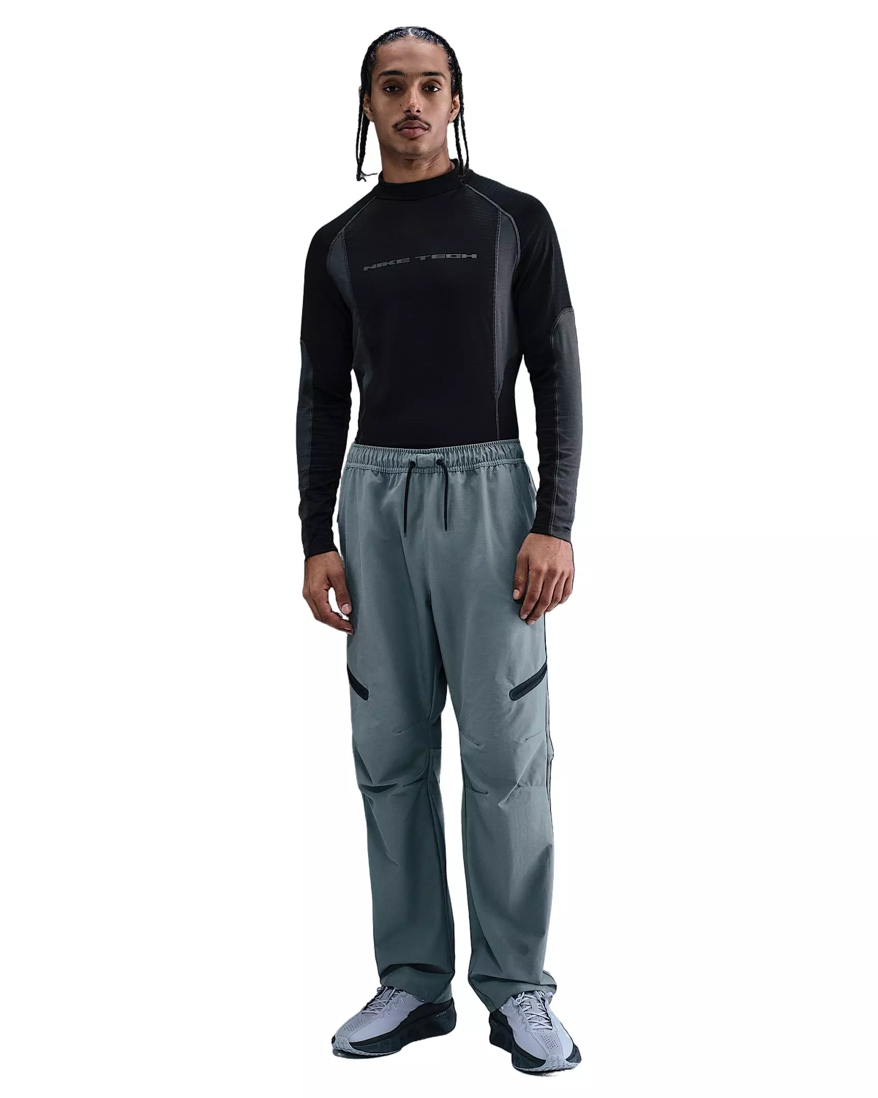 Nike Men's Tech Pro Base Layer Long-Sleeve Top - BLACK