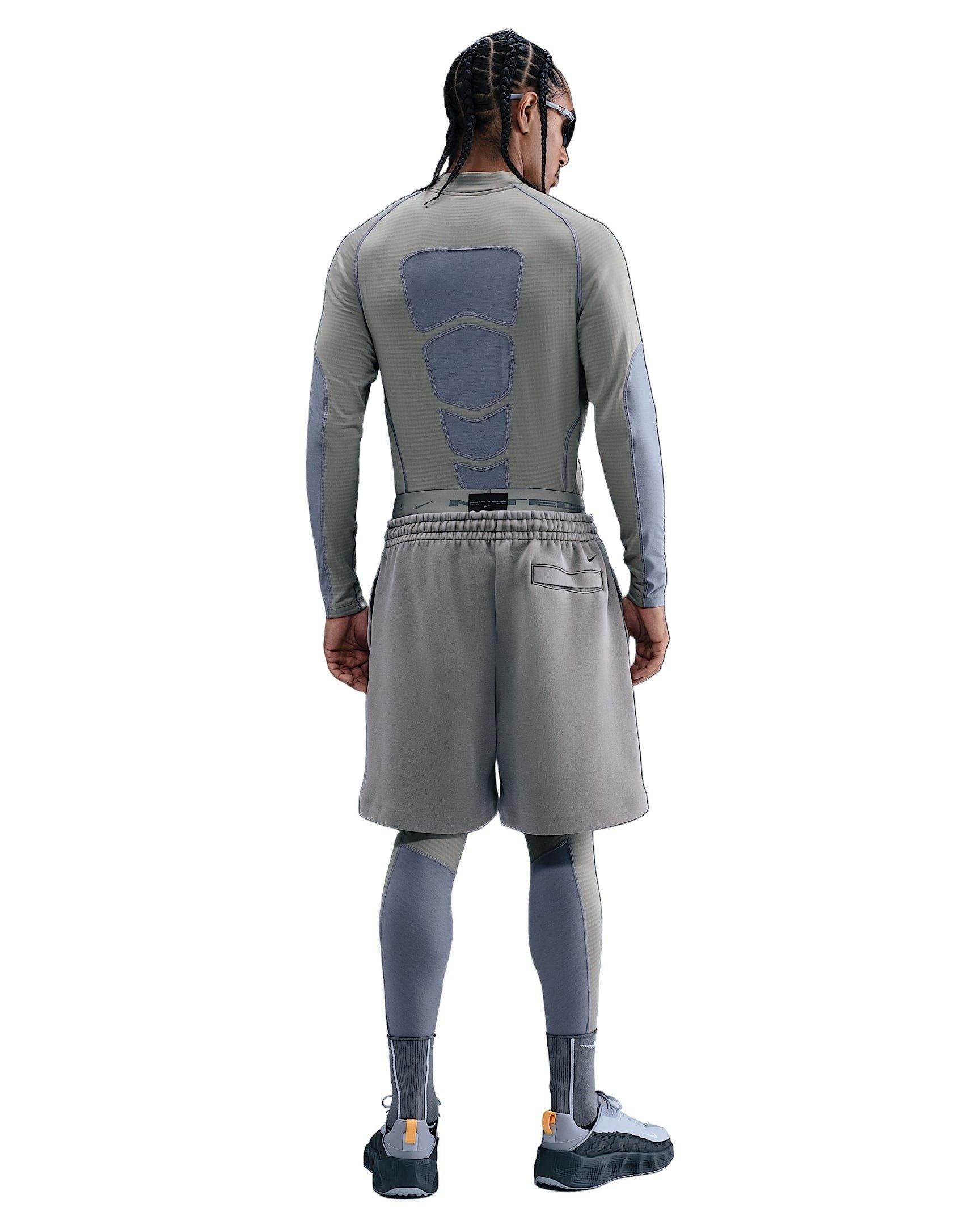 Nike Men's Tech Pro Base Layer Long-Sleeve Top - LT GREEN Thumbnail View 5