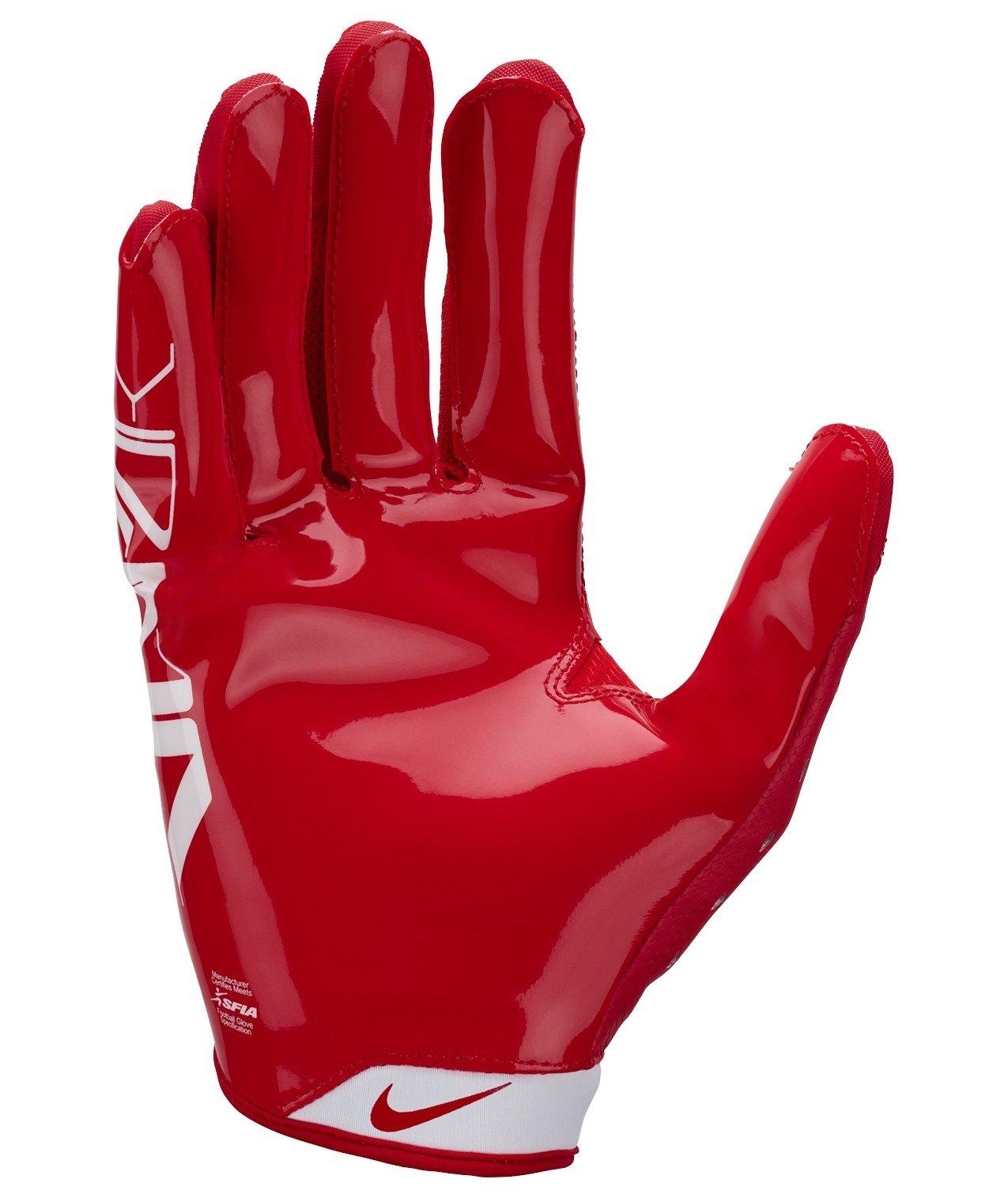 Nike Big Kids' Vapor Jet 9.0 Football Gloves - Red/White - RED/WHITE