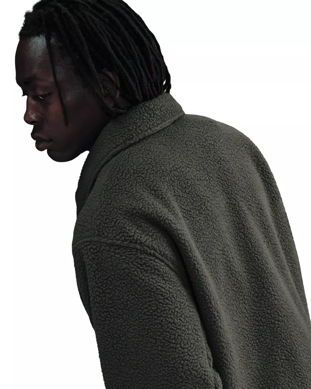 Nike Men's Sportswear Club Heavyweight Fleece Coach Jacket - GREEN