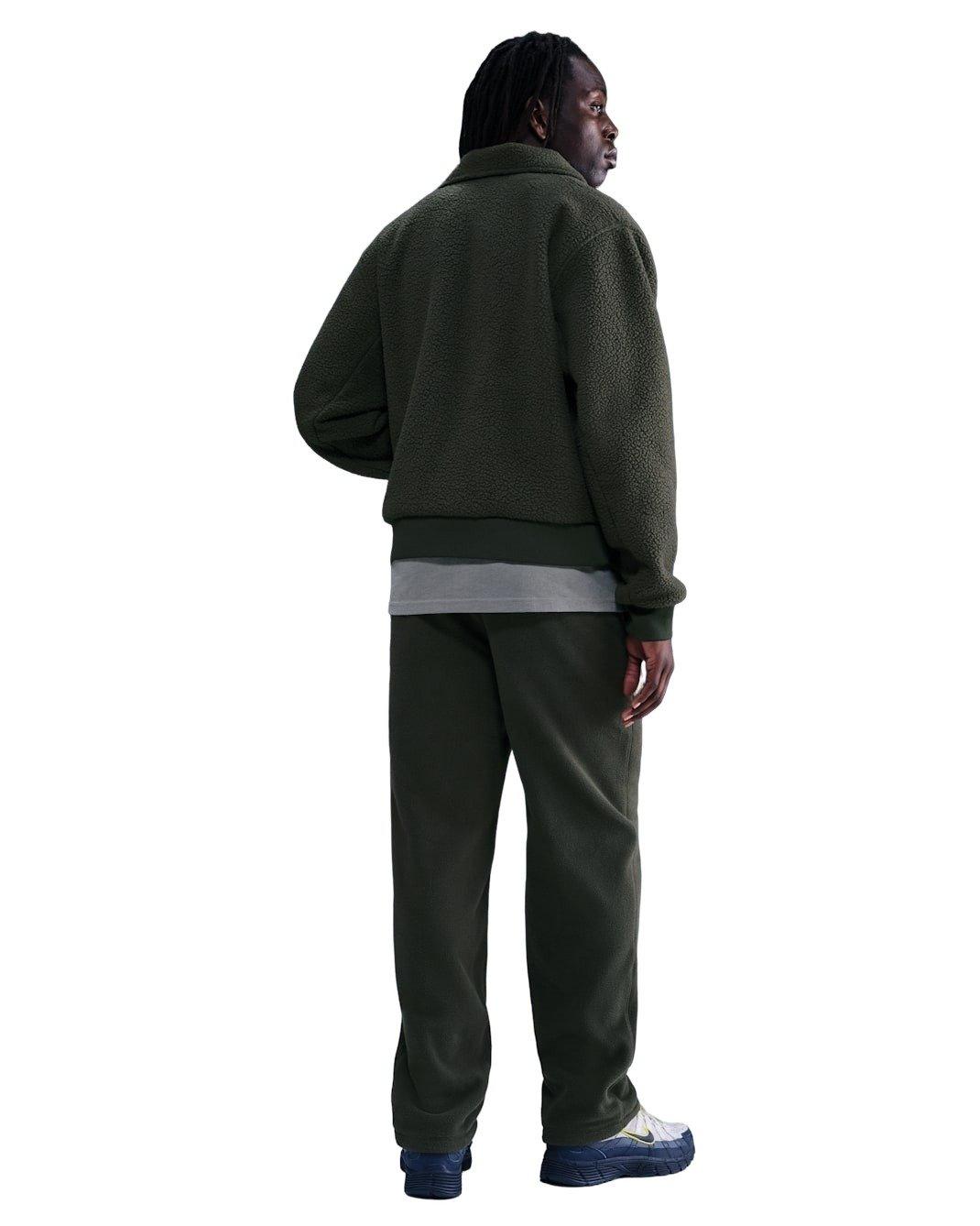 Nike Men's Sportswear Club Heavyweight Fleece Coach Jacket - GREEN Thumbnail View 5