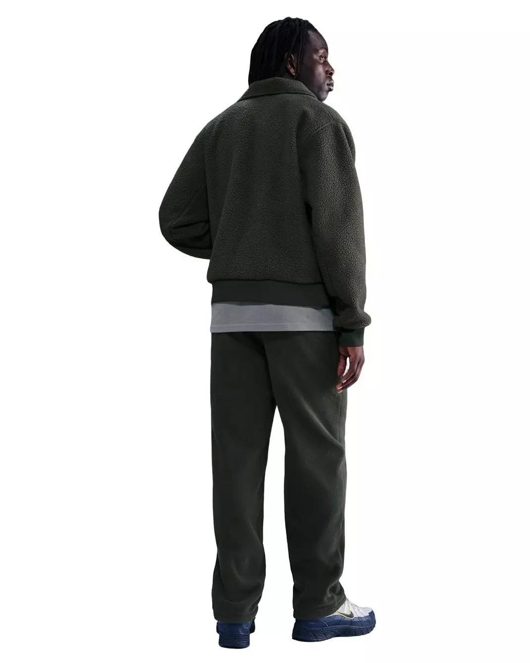 Nike Men's Sportswear Club Heavyweight Fleece Coach Jacket - GREEN