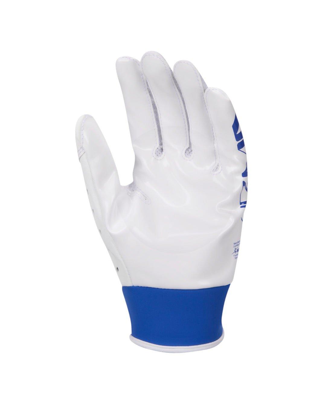 Nike Big Kids' Vapor Jet 9.0 Football Gloves - White/Royal - WHITE/ROYAL