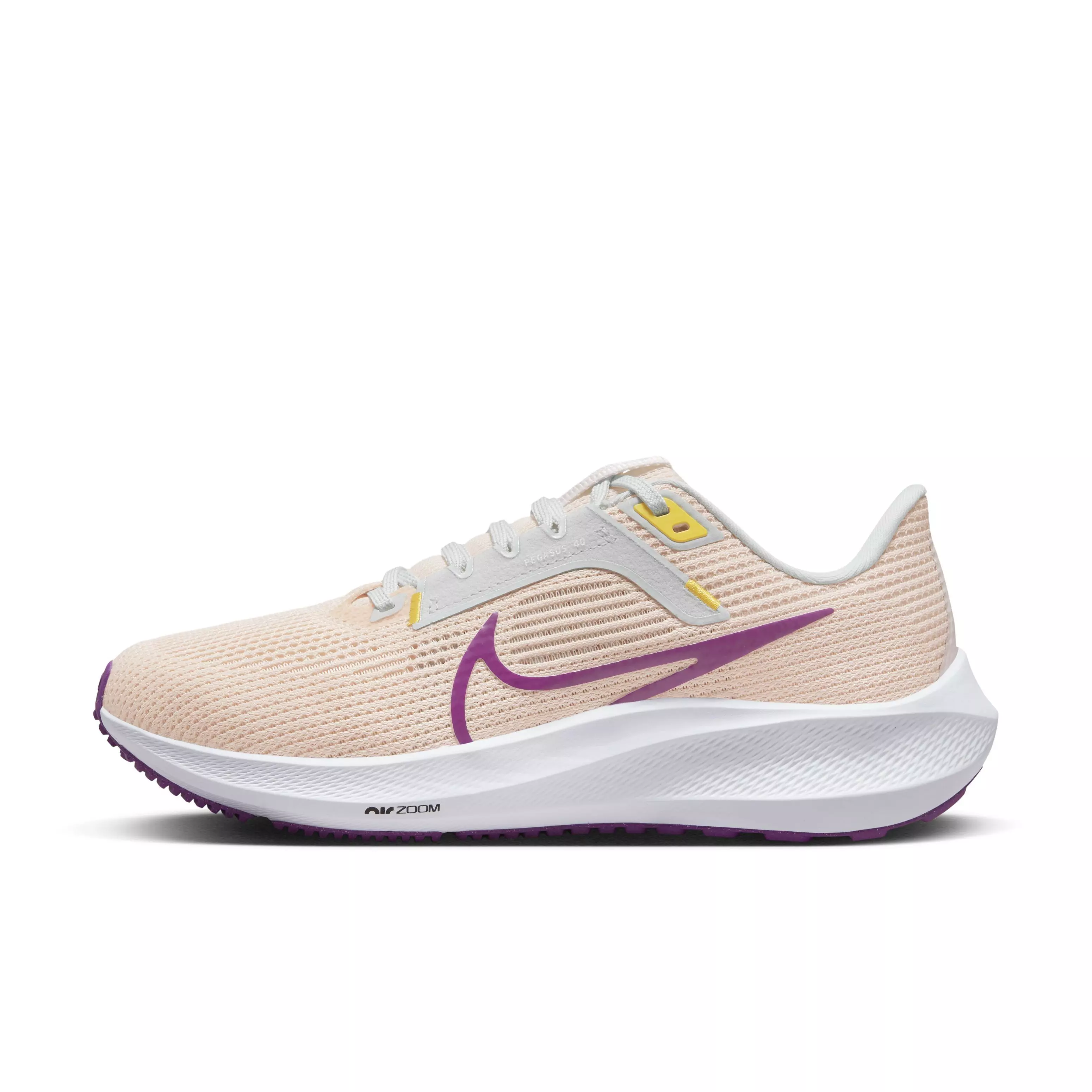 Nike Pegasus 40 "Guava Ice/Vivid Purple/Amber Brown" Women's Running Shoe - GUAVA/PURPLE/BROWN