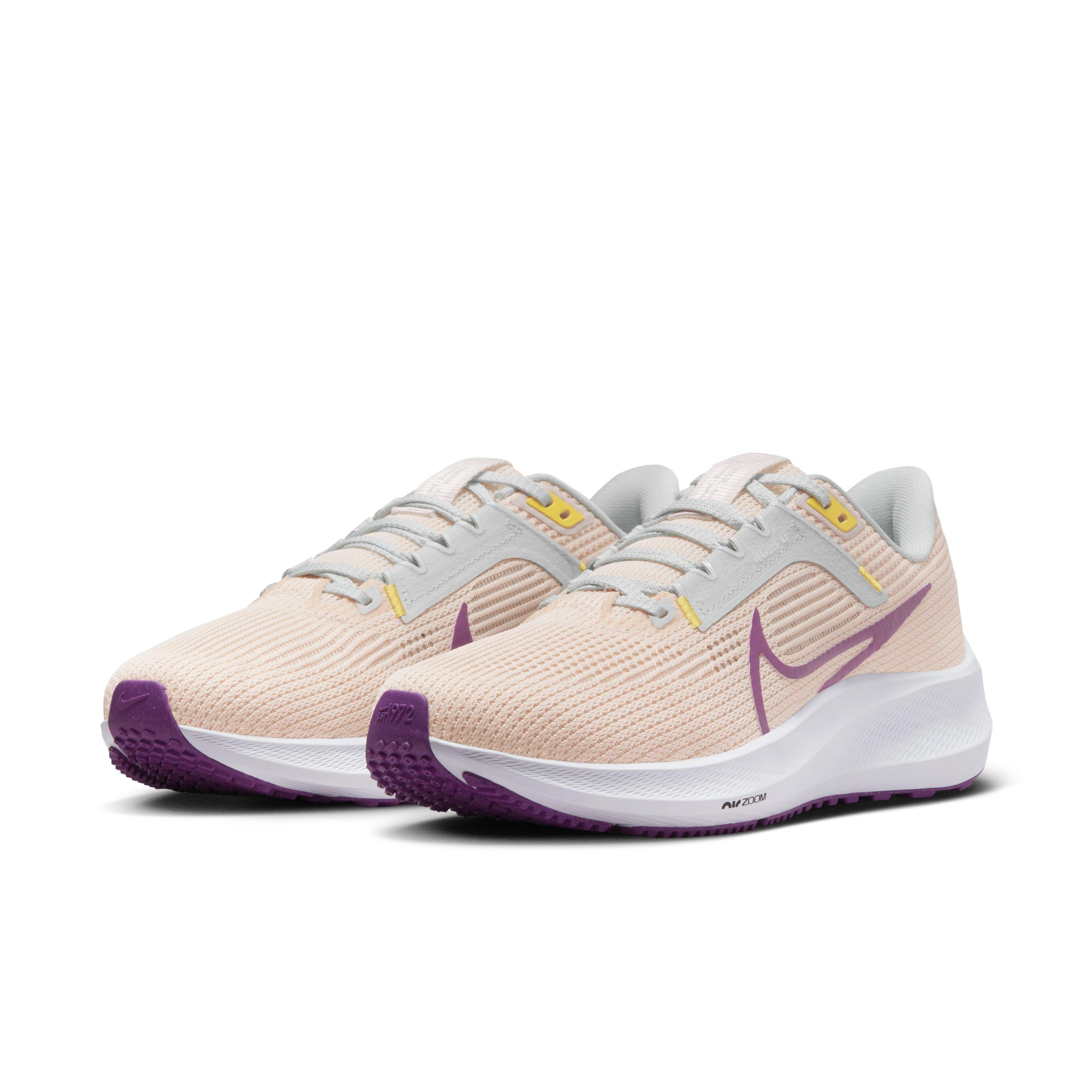 Nike Pegasus 40 "Guava Ice/Vivid Purple/Amber Brown" Women's Running Shoe - GUAVA/PURPLE/BROWN Thumbnail View 3