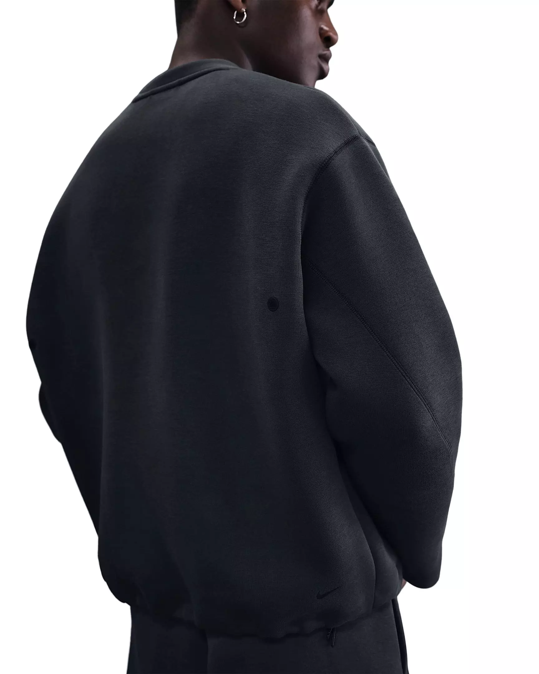 Nike Men's Tech Fleece Loose Fit Crew - GREY