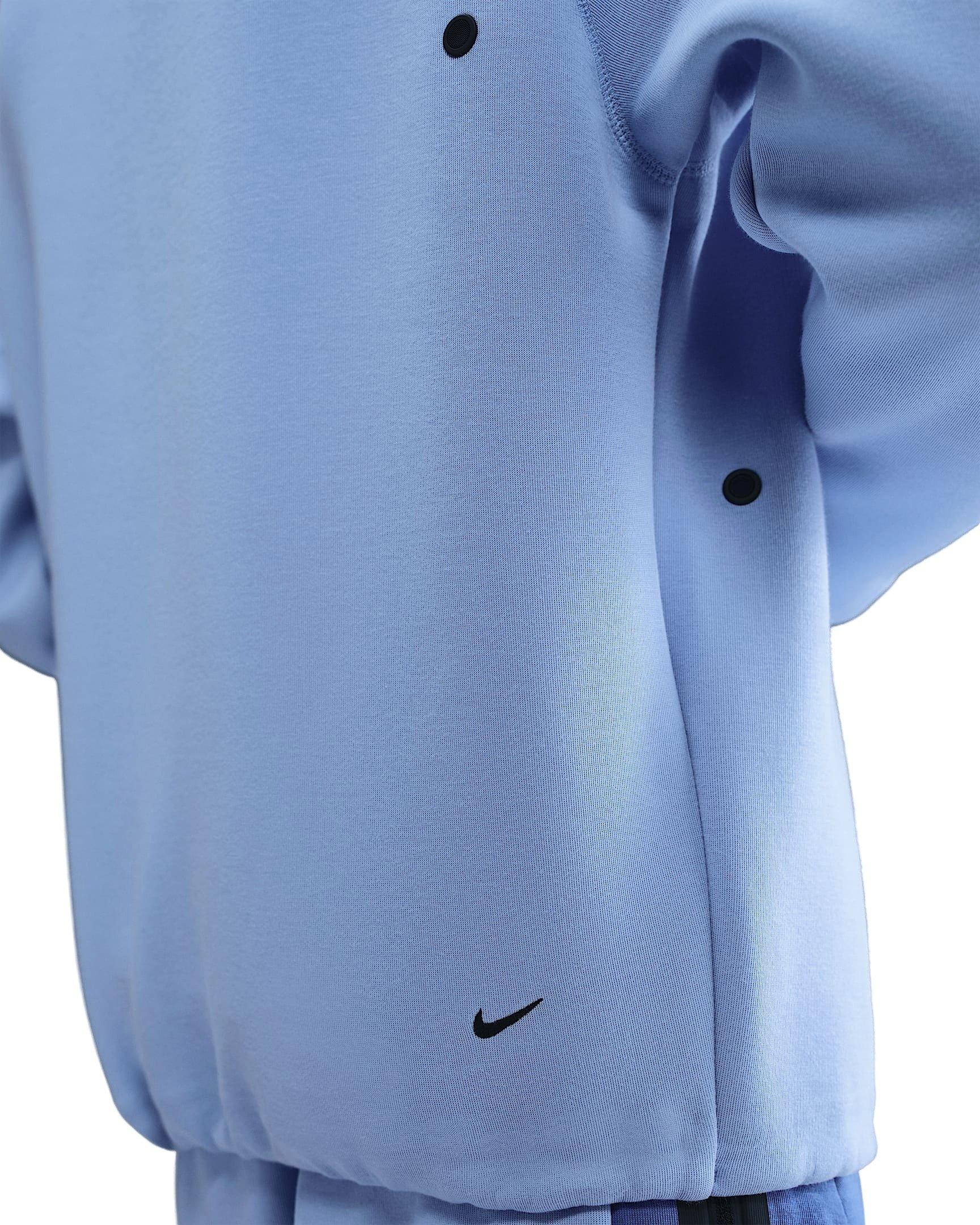Nike Men's Tech Fleece Loose Fit Crew - BLUE Thumbnail View 2