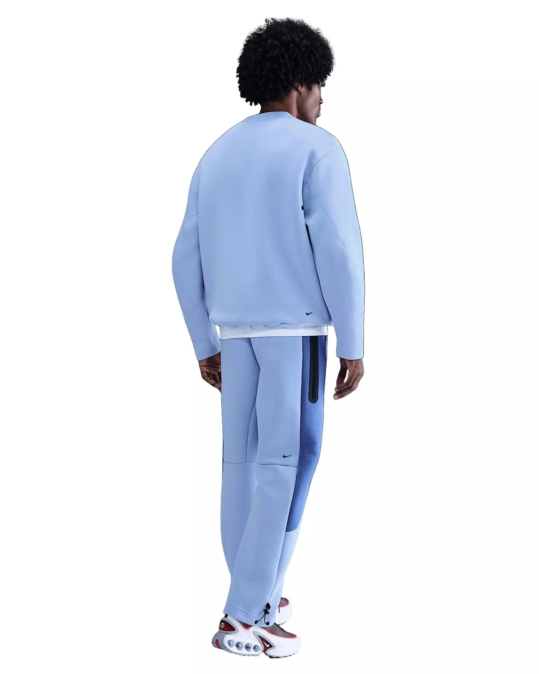 Nike Men's Tech Fleece Loose Fit Crew - BLUE