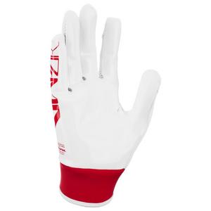 Nike Big Kids' Vapor Jet 9.0 Football Gloves - White/Red - WHITE/RED