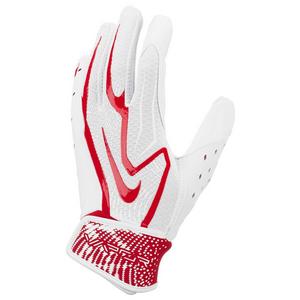 Nike Big Kids' Vapor Jet 9.0 Football Gloves - White/Red - WHITE/RED