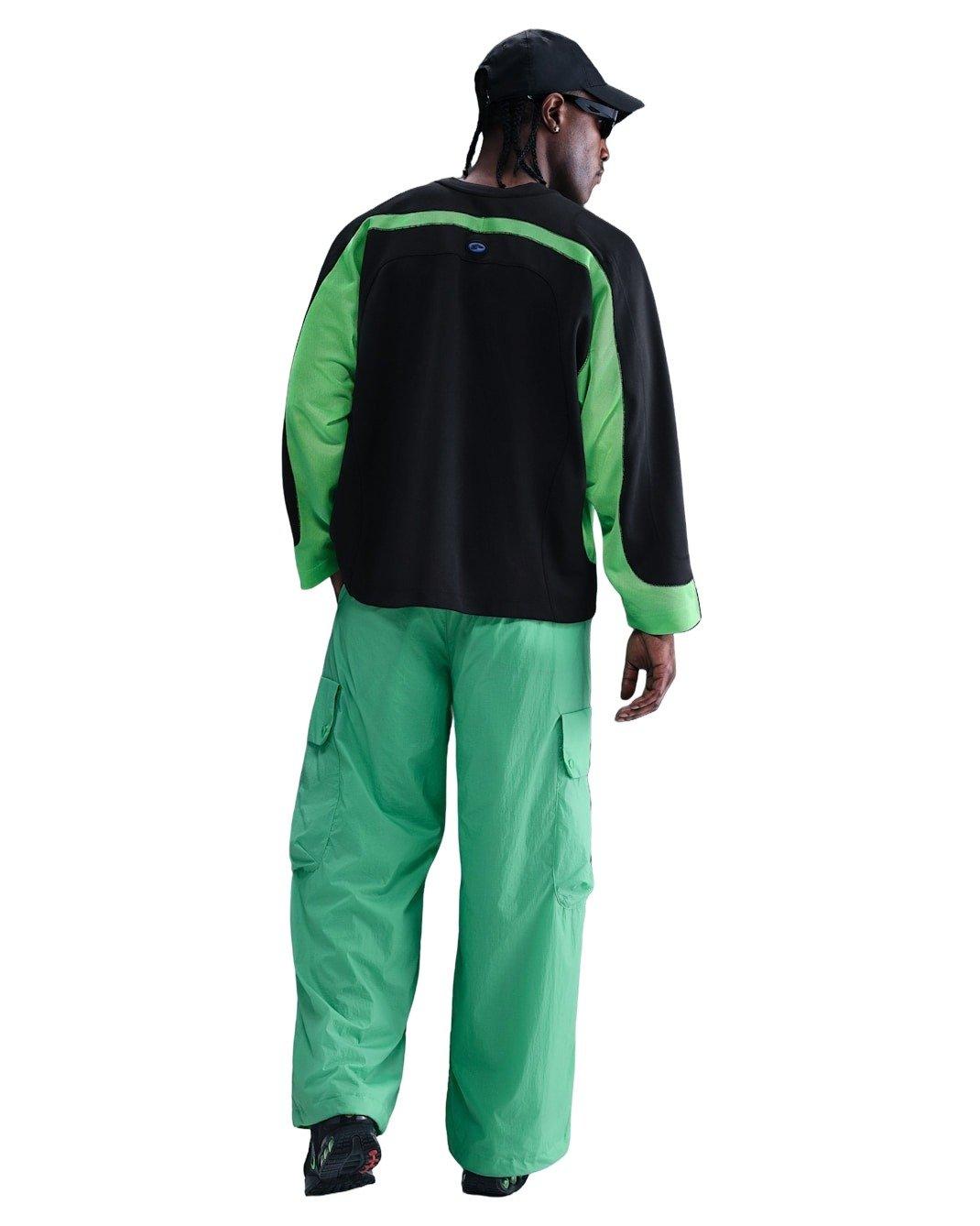 Nike Men's Project F.R.O.G. Long-Sleeve Jelly Jersey Top - BLACK/GREEN/ROYAL Thumbnail View 5