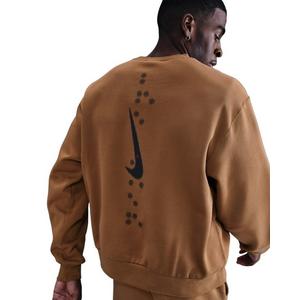 Nike Men's Sportswear Club BB Ski Fleece Crew-Neck Sweatshirt