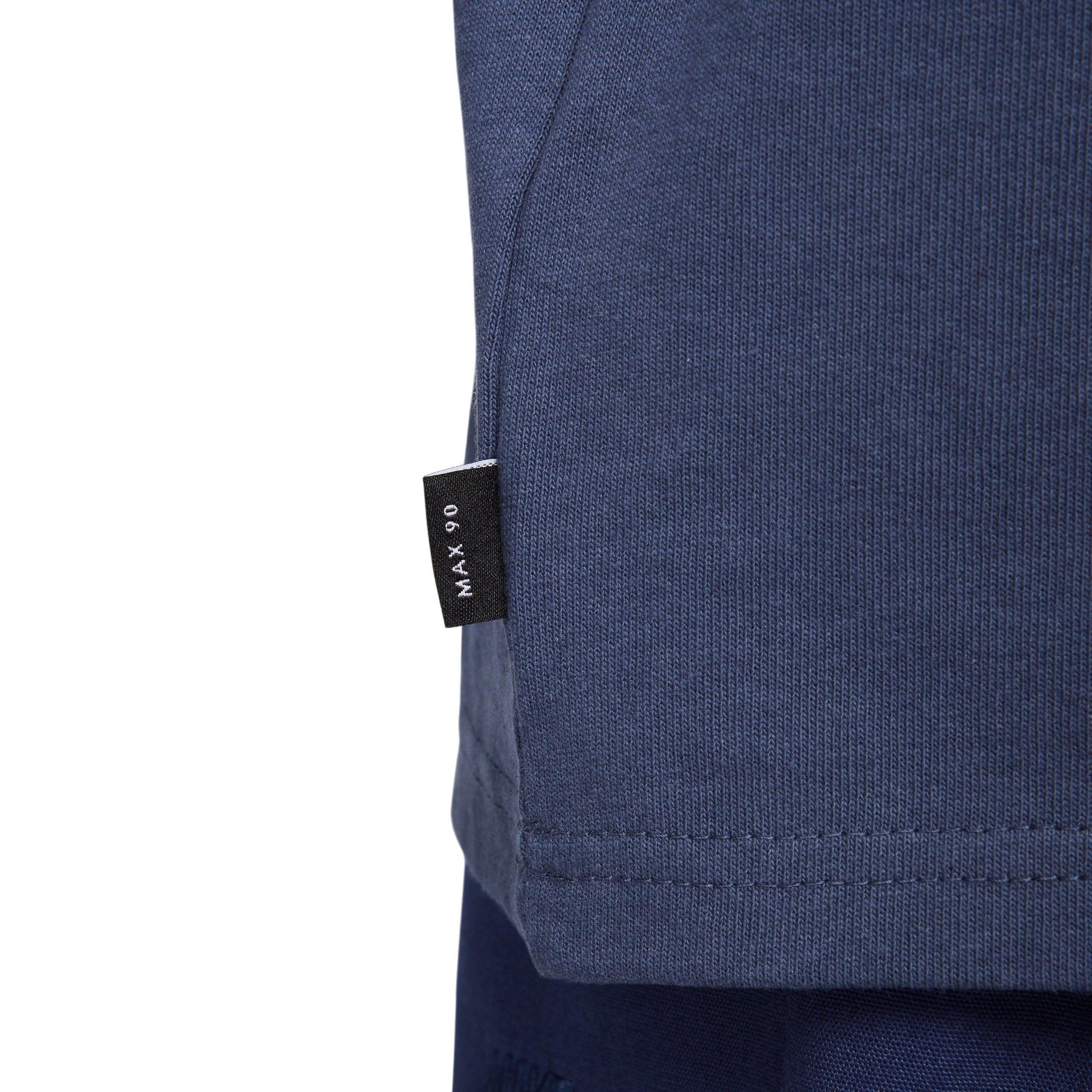 Nike Men's Sportswear Premium Essentials Long-Sleeve Futura Logo T-Shirt - BLUE Thumbnail View 5