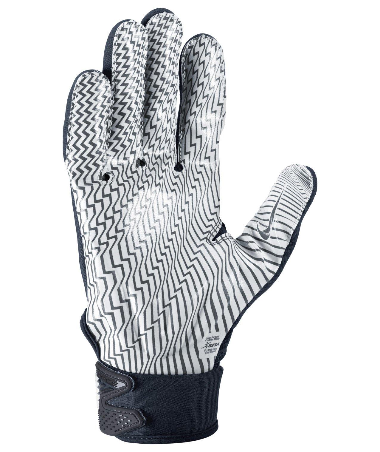Nike Men's D-Tack Football Gloves - Navy/White - NAVY/WHITE