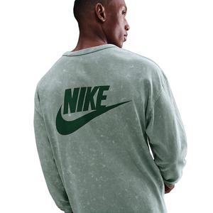 Nike Men's Sportswear Premium Essentials Long-Sleeve T-Shirt -Green