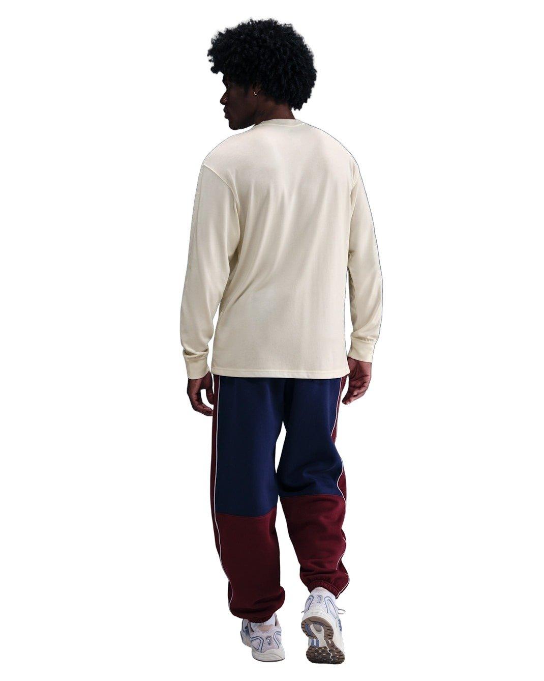 Nike Men's Sportswear Long-Sleeve OC Swoosh Trim T-Shirt - WHITE Thumbnail View 5