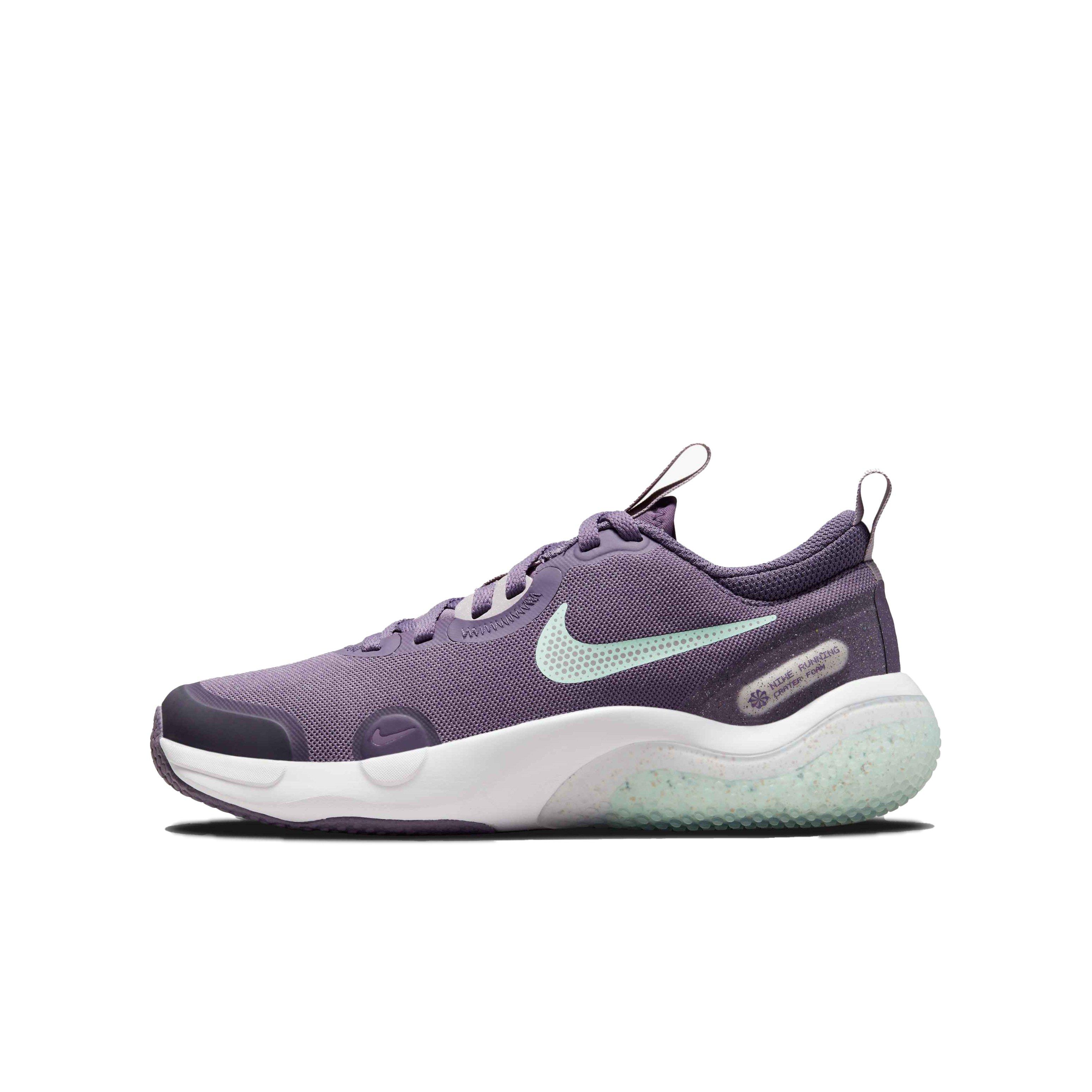 Nike Explor Next Nature "Canyon Purple/Mint Foam/Amethyst Ash" Grade School Girls' Running Shoe - PURPLE Thumbnail View 2