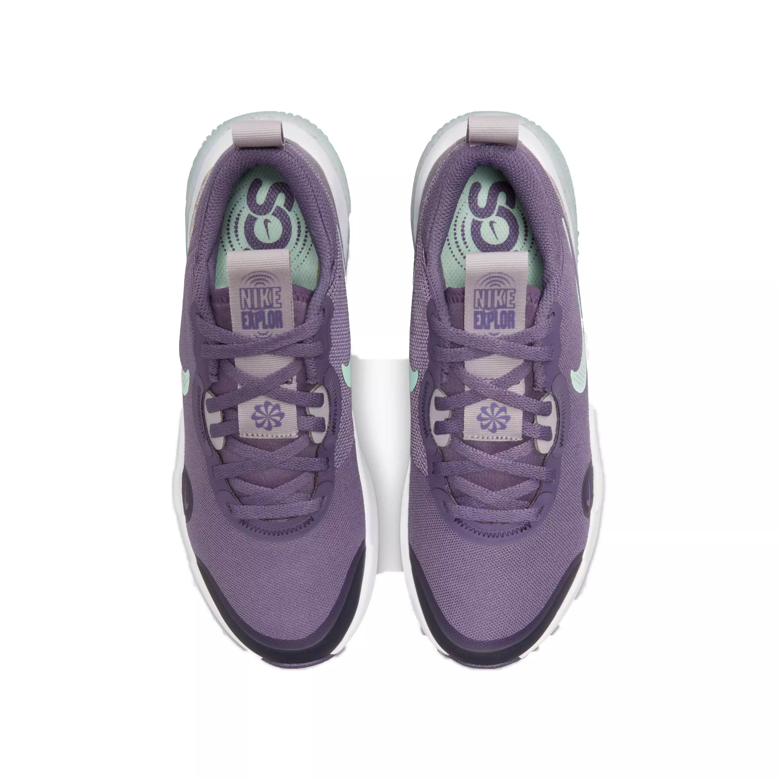 Nike Explor Next Nature "Canyon Purple/Mint Foam/Amethyst Ash" Grade School Girls' Running Shoe - PURPLE