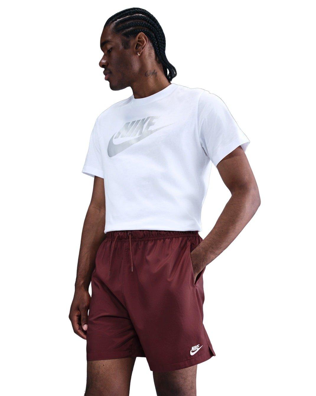 Nike Men's Club Woven Flow Shorts - DK RED Thumbnail View 1