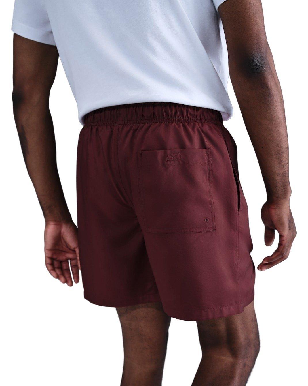 Nike Men's Club Woven Flow Shorts - DK RED Thumbnail View 2