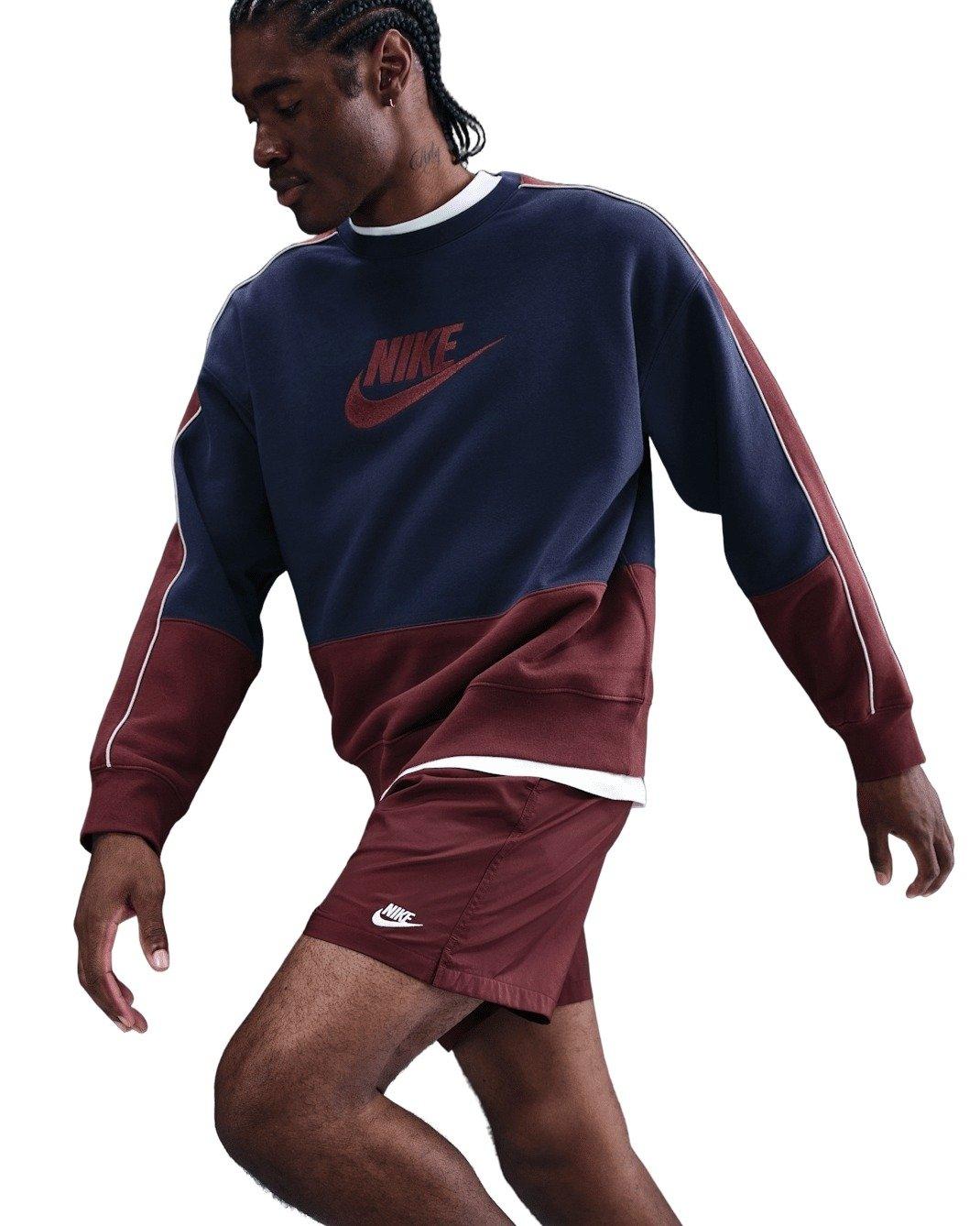 Nike Men's Club Woven Flow Shorts - DK RED Thumbnail View 3