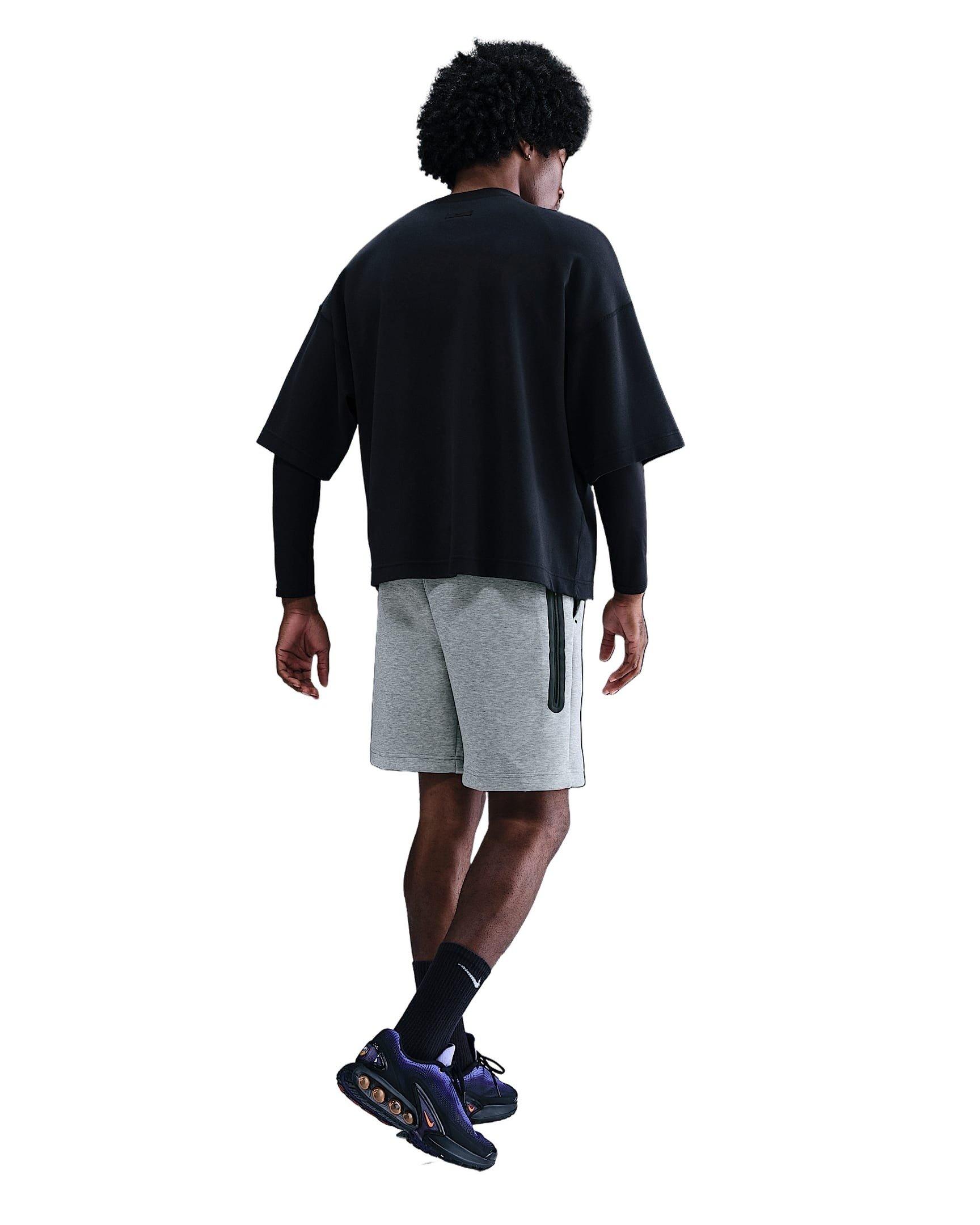 Nike Men's Tech Fleece Shorts - GREY Thumbnail View 5