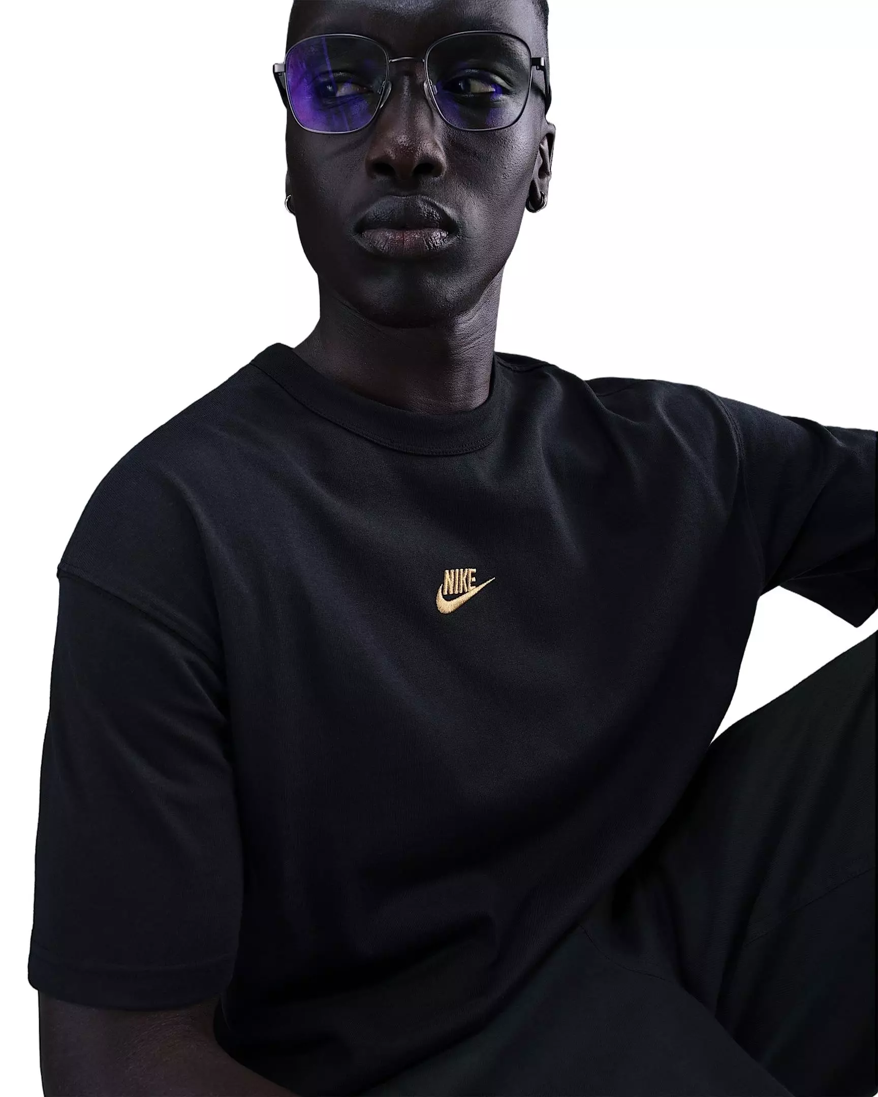 Nike Men's Sportswear Premium Essentials Short-Sleeve T-Shirt - BLACK