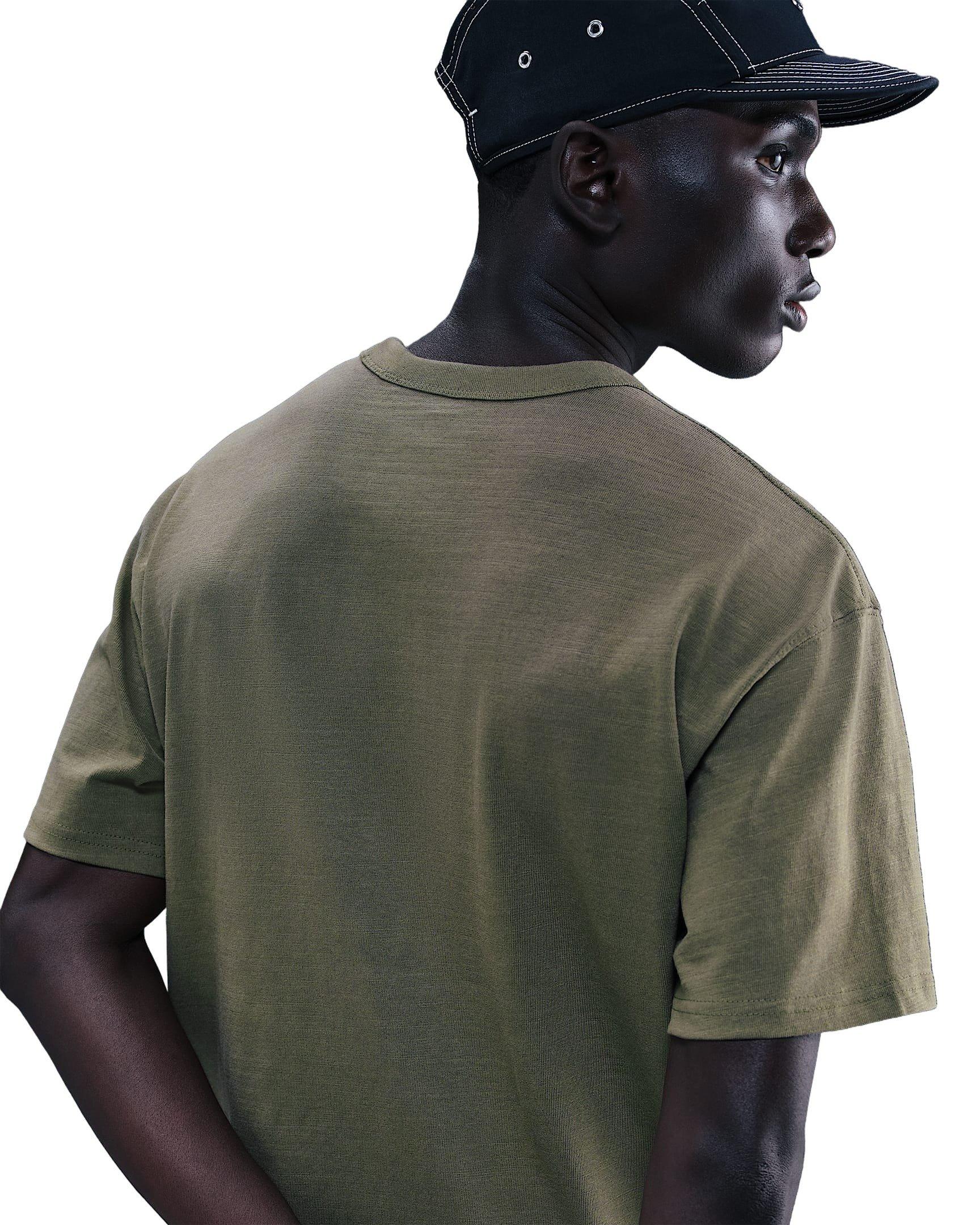 Nike Men's Sportswear Premium FH25 Essentials T-Shirt - OLIVE GREEN Thumbnail View 2